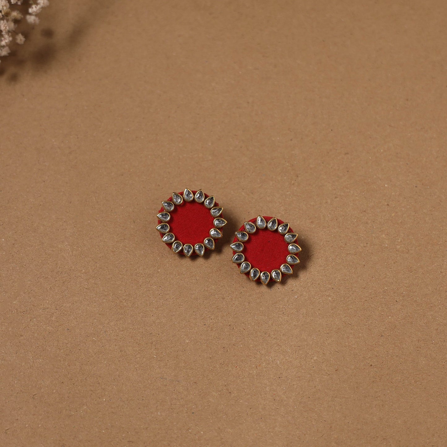 Fabart kundan earrings & maang tikka set 11 - handcrafted