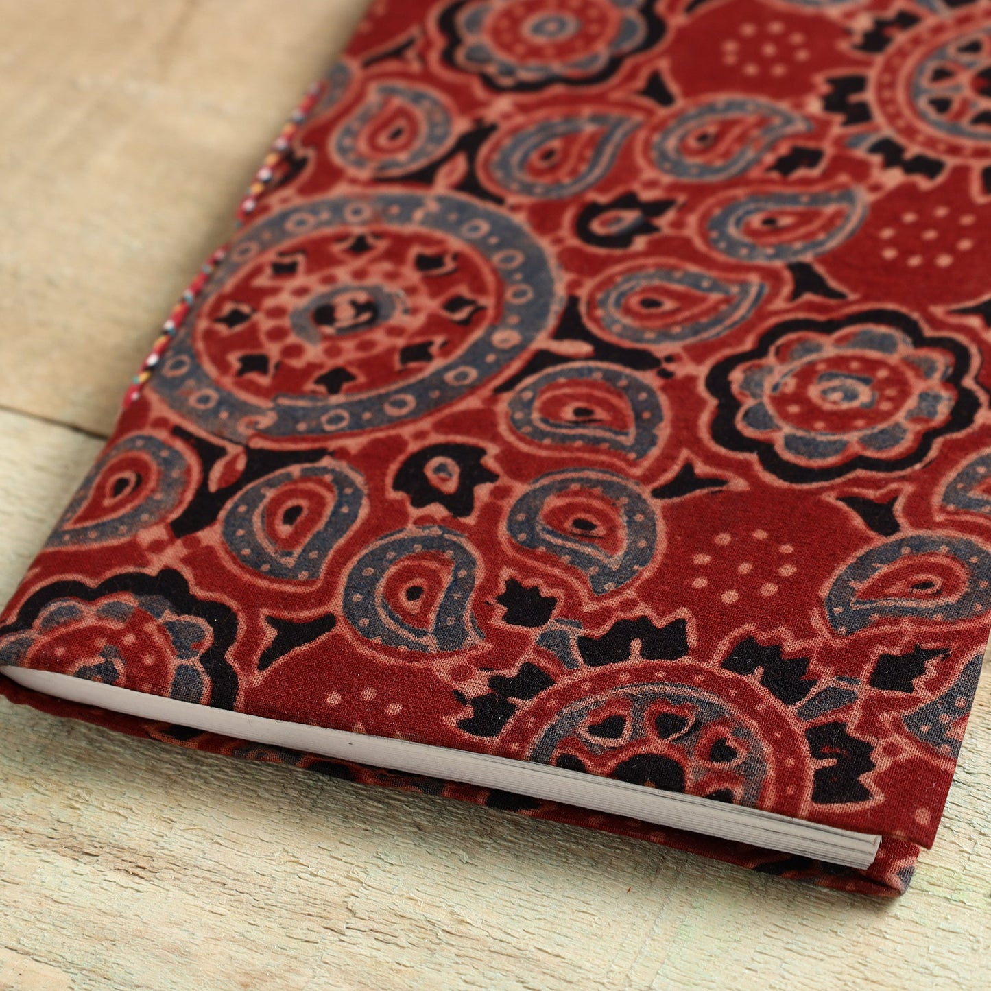 Ajrakh Fabric Cover Handmade Paper Notebook Online in India
