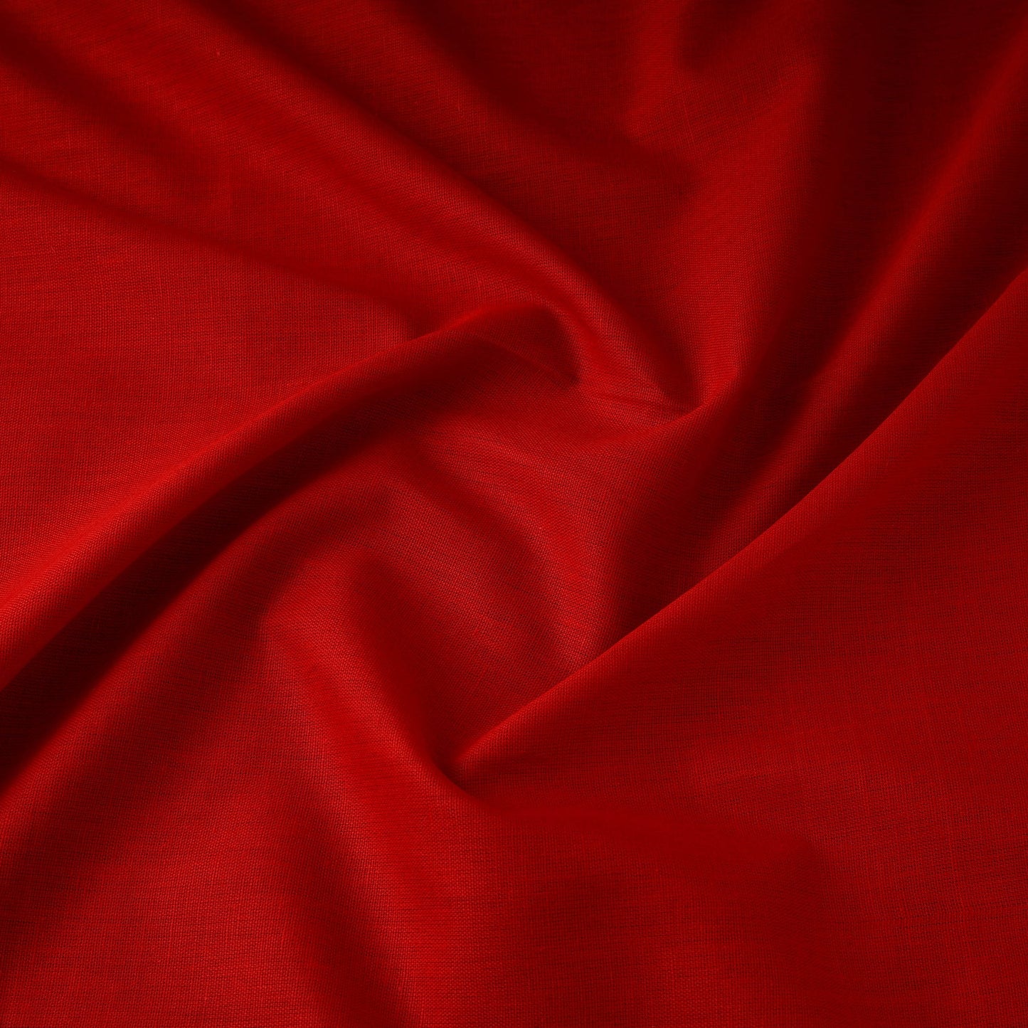 Red - flex cotton prewashed plain fabric 23 - handcrafted