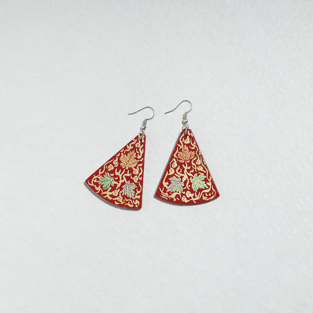 Buy Floral Handpainted Wooden Red Necklace Set Online l iTokri.com