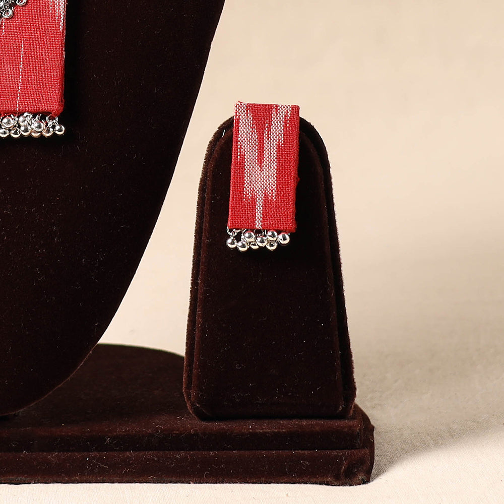 Red German Silver Fabart Necklace Set