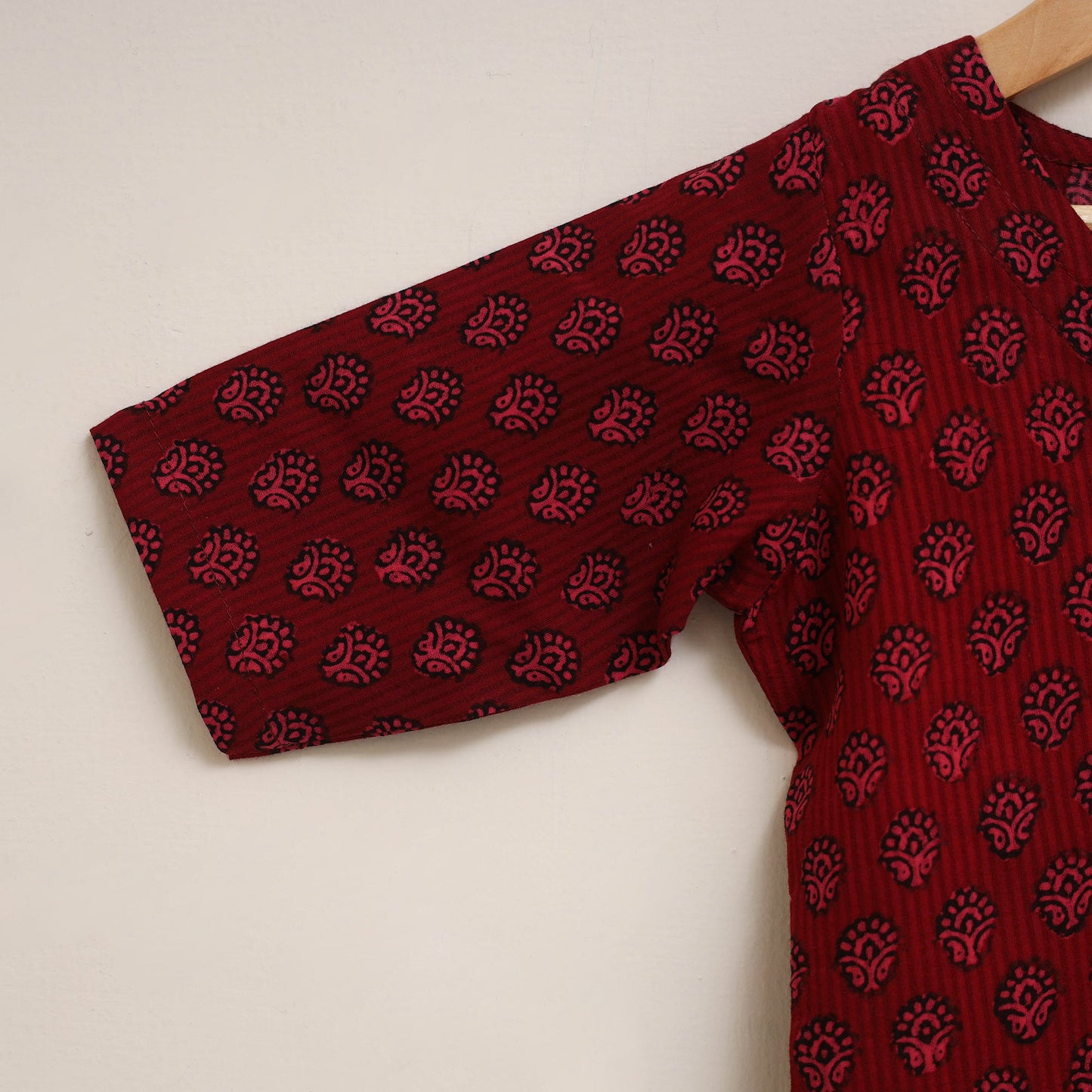 Red - girls bagh pure cotton kurta set (2-6 years) 17