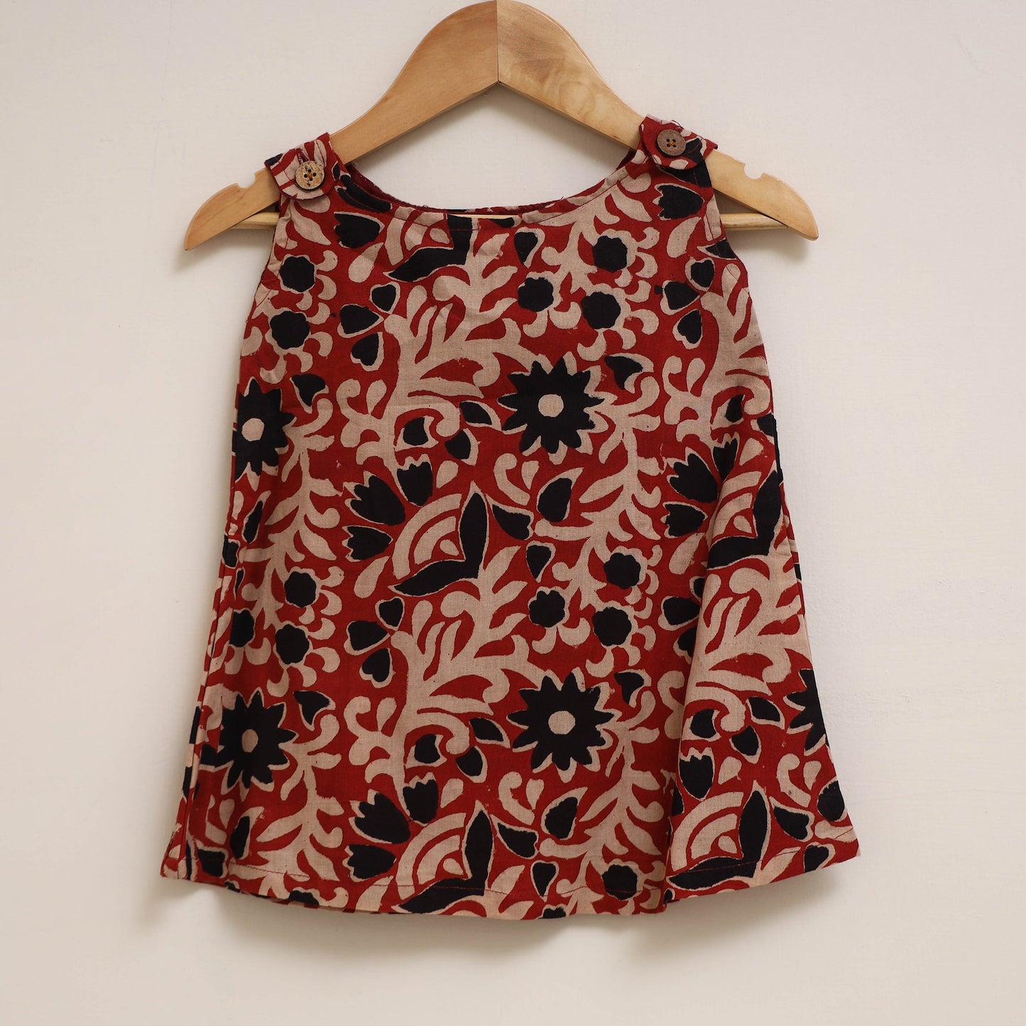 Hand bagru cotton baby girl dress (6-12 months) 02