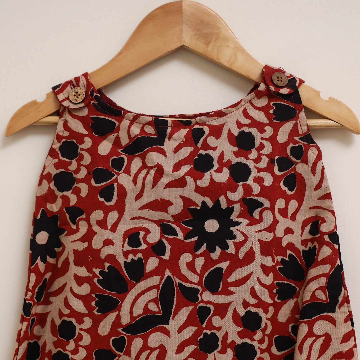 Hand bagru cotton baby girl dress (6-12 months) 02