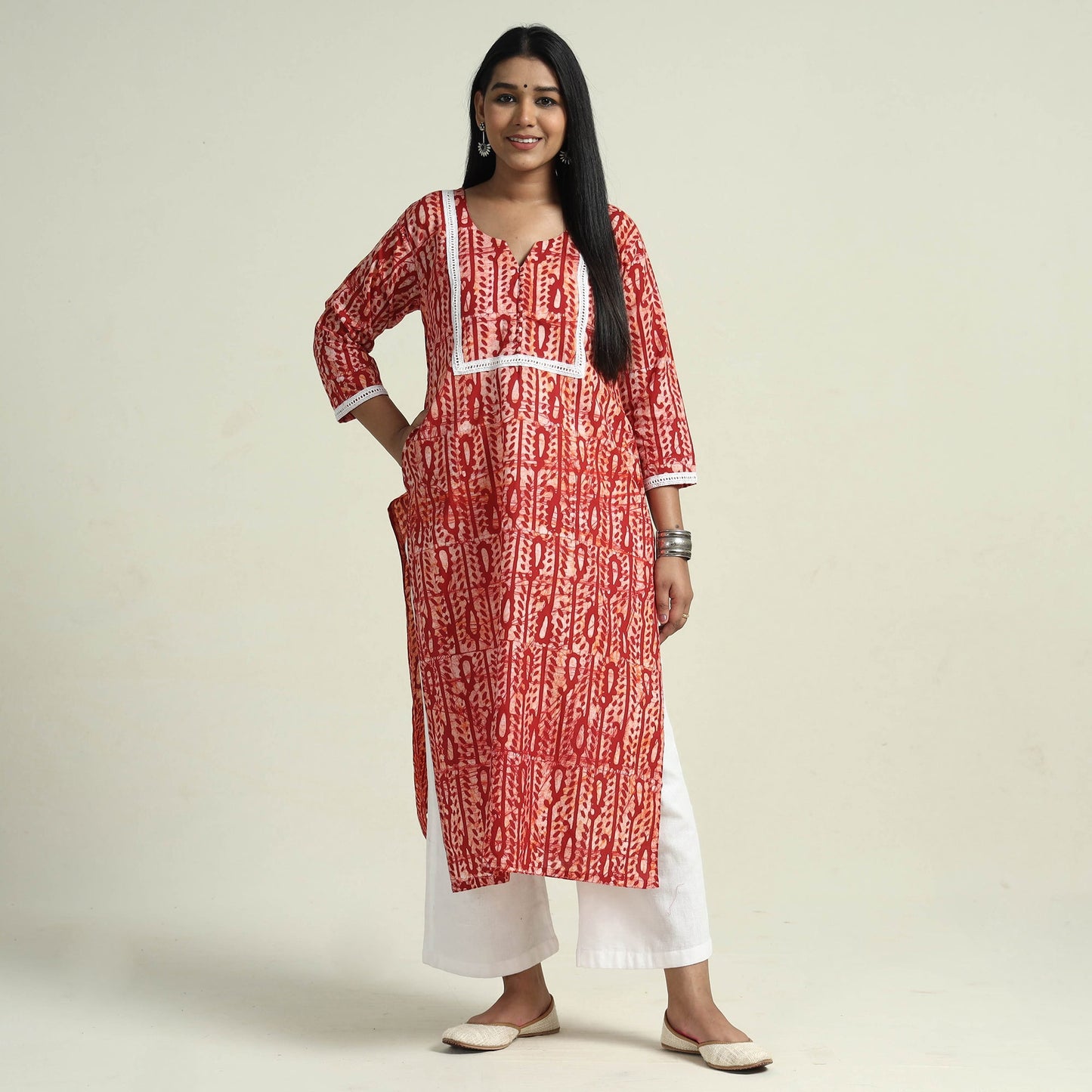 Batik Kurta with Palazzo Set