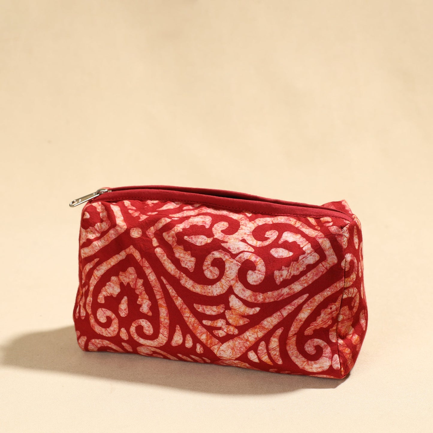 Hand Batik Printed Cotton Toiletry Pouch 02