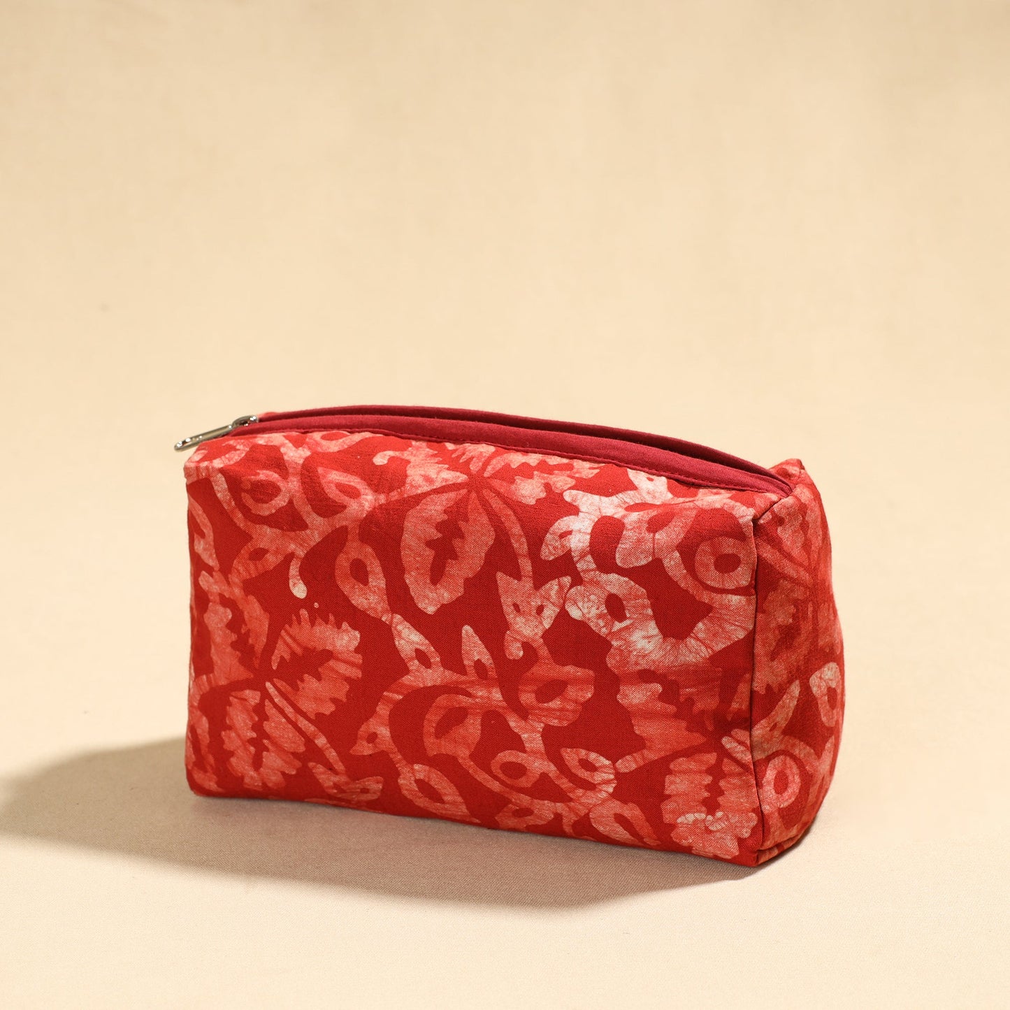 Hand Batik Printed Cotton Toiletry Pouch 02