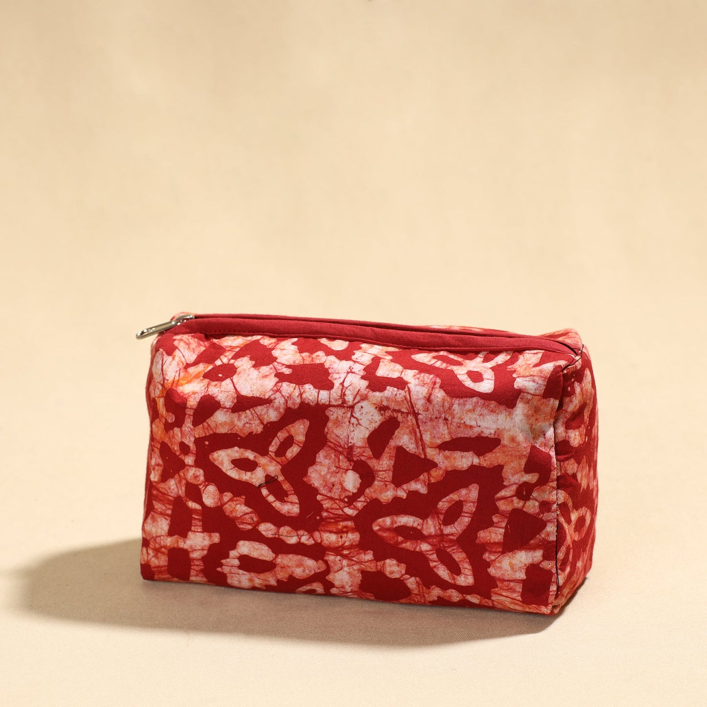 Hand Batik Printed Cotton Toiletry Pouch 02
