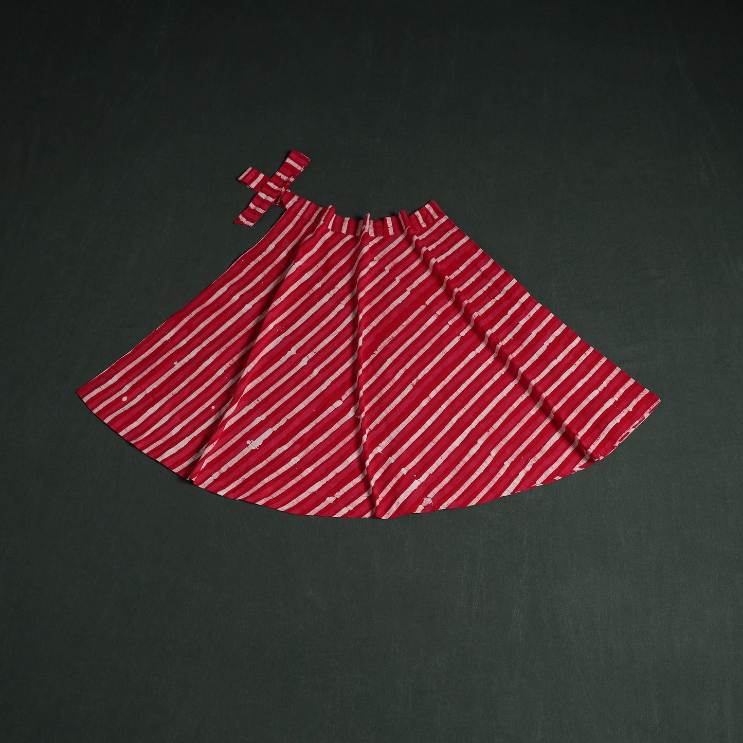 Hand block batik print cotton wrap around skirt 41
