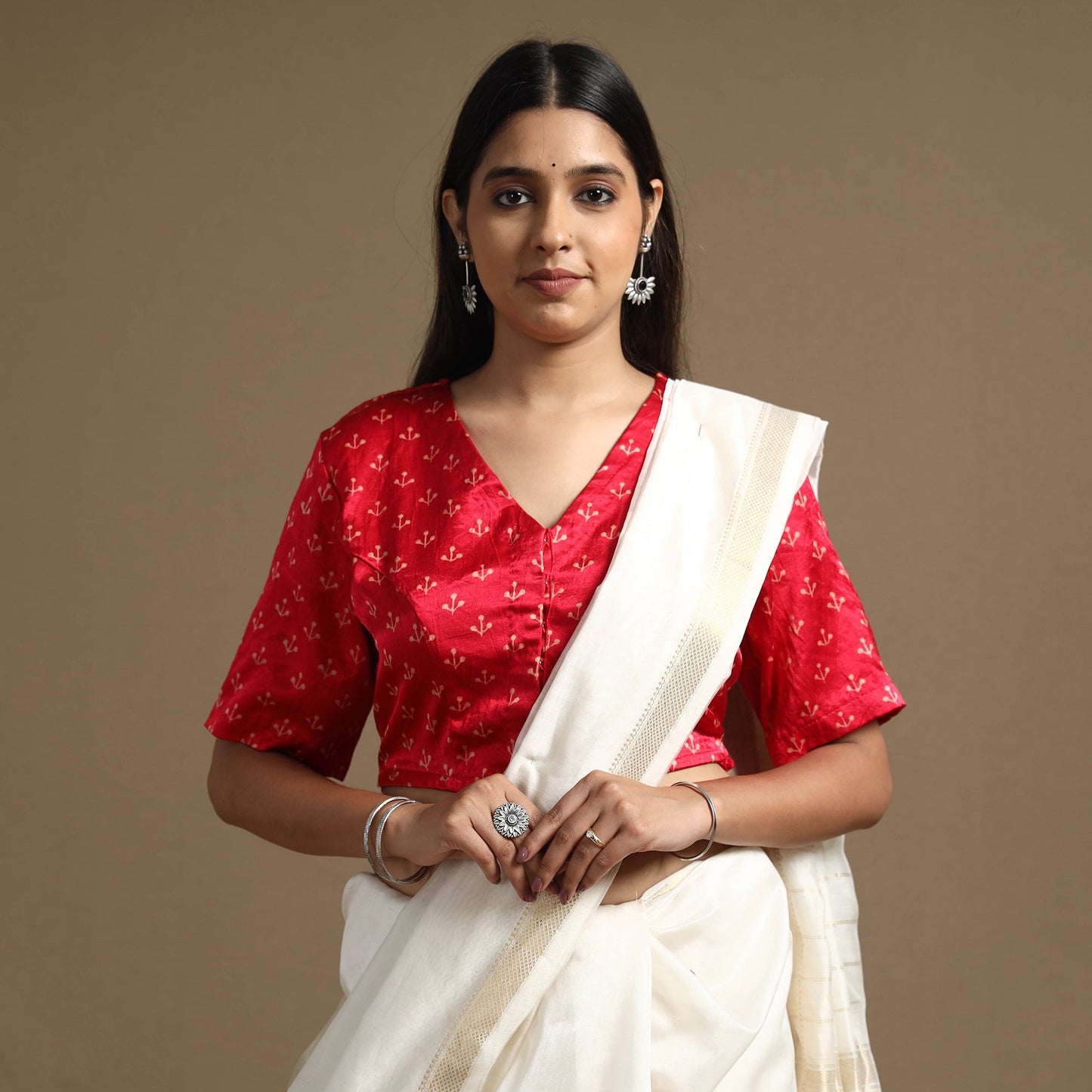 Block Print Stitched Blouse