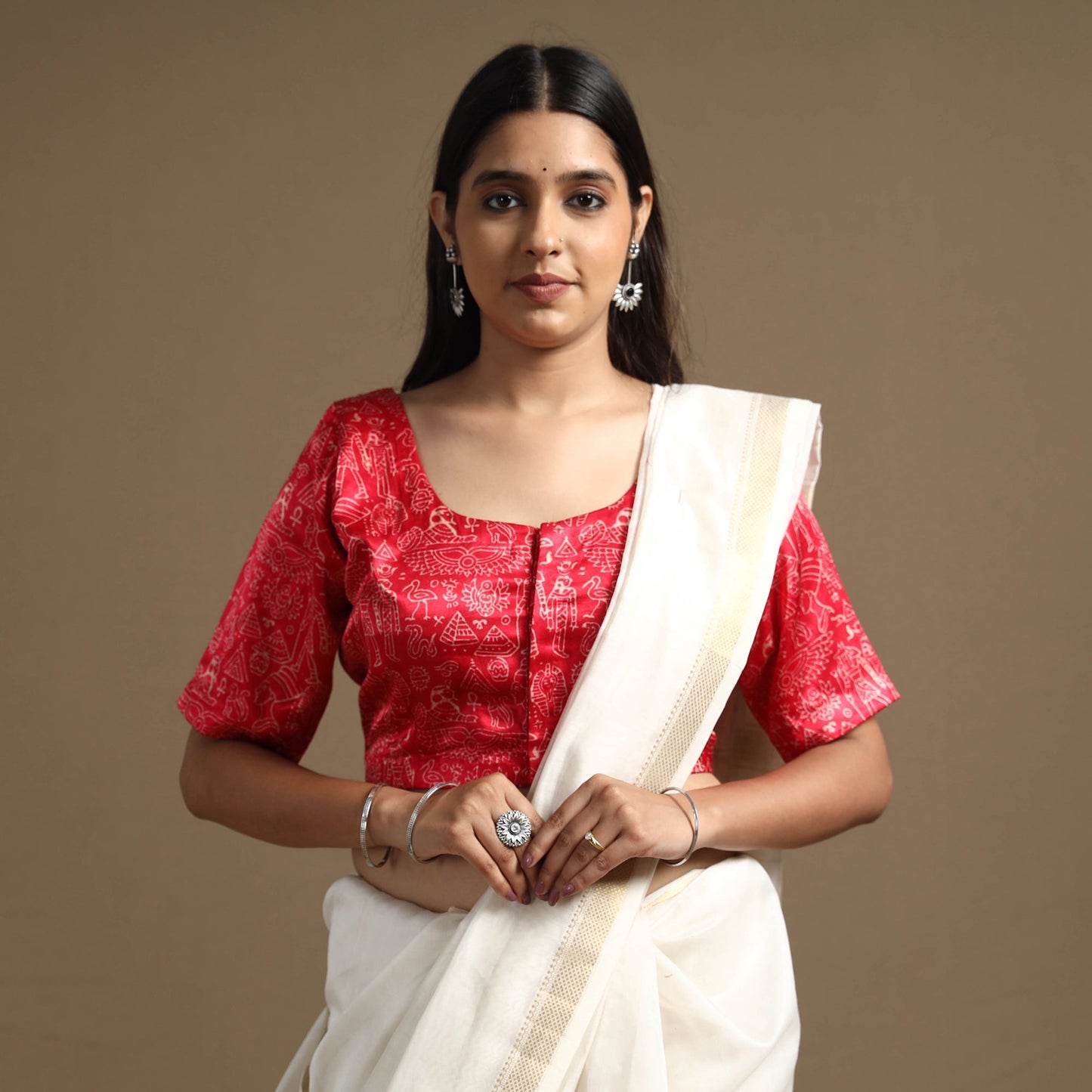 Block Print Stitched Blouse