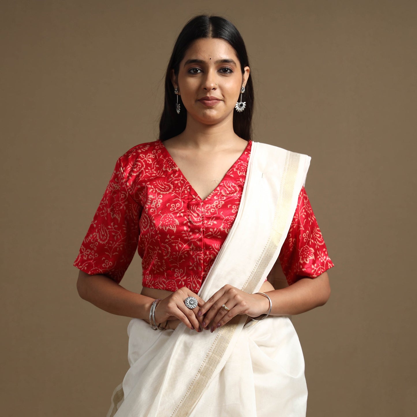 Silk Stitched Blouse