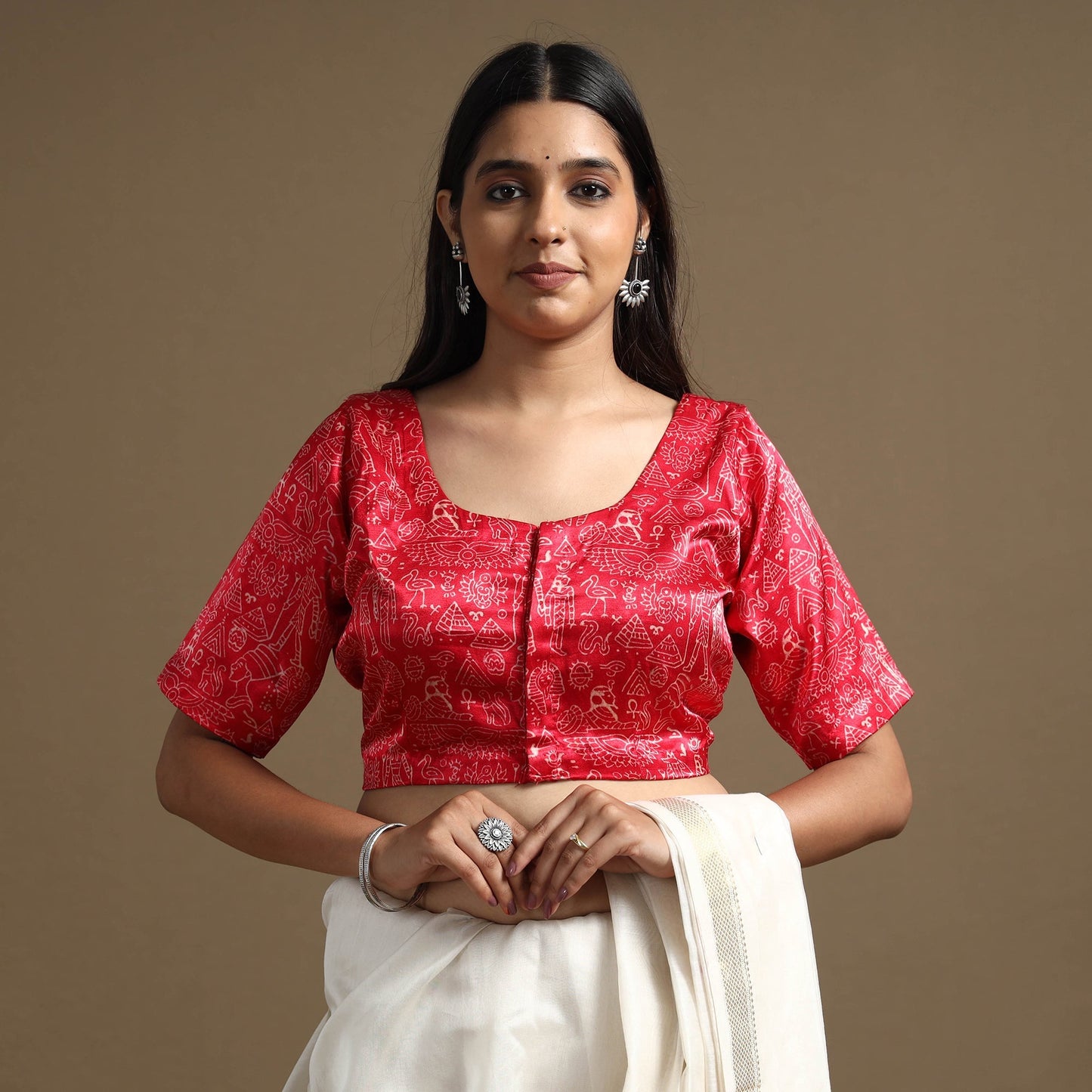 Block Print Stitched Blouse
