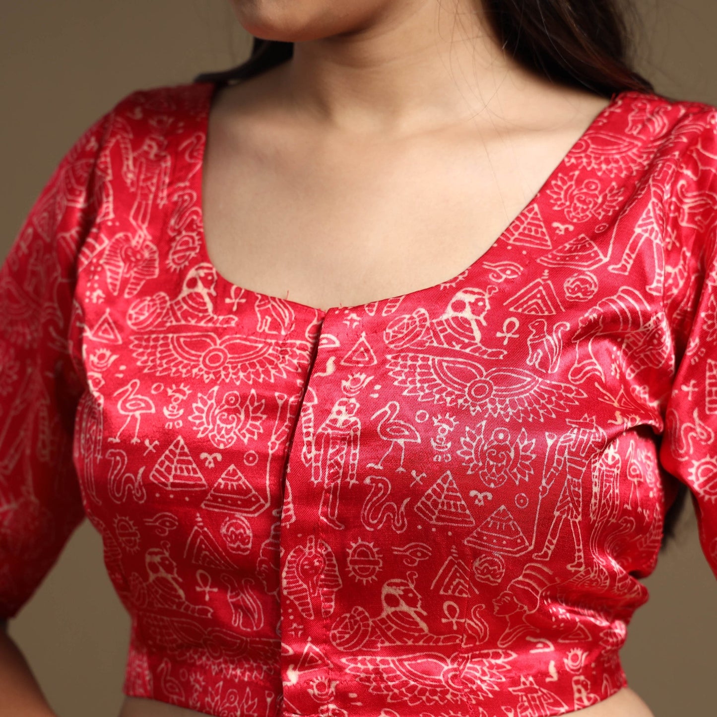 Block Print Stitched Blouse