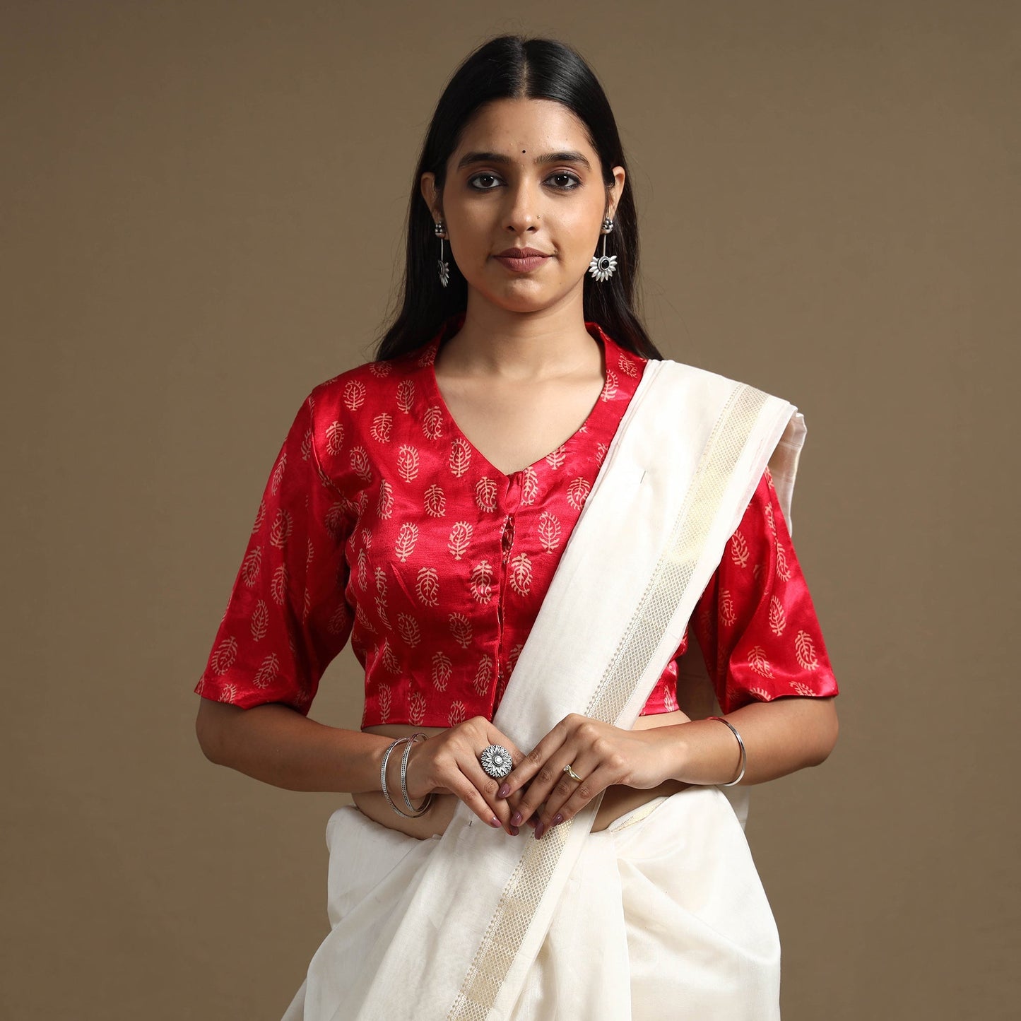 Block Print Stitched Blouse