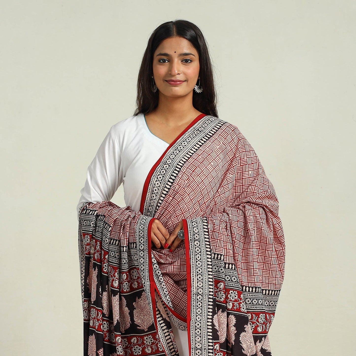 Authentic Bagh Hand Block Print Dupatta Online