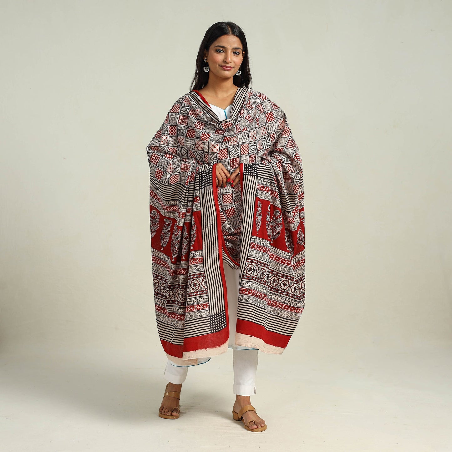 Authentic Bagh Hand Block Print Dupatta