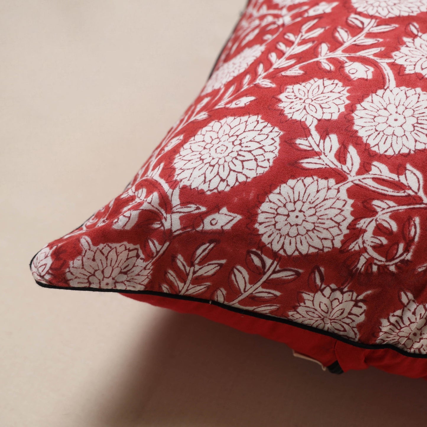 Hand sanganeri cushion cover 49 - handcrafted