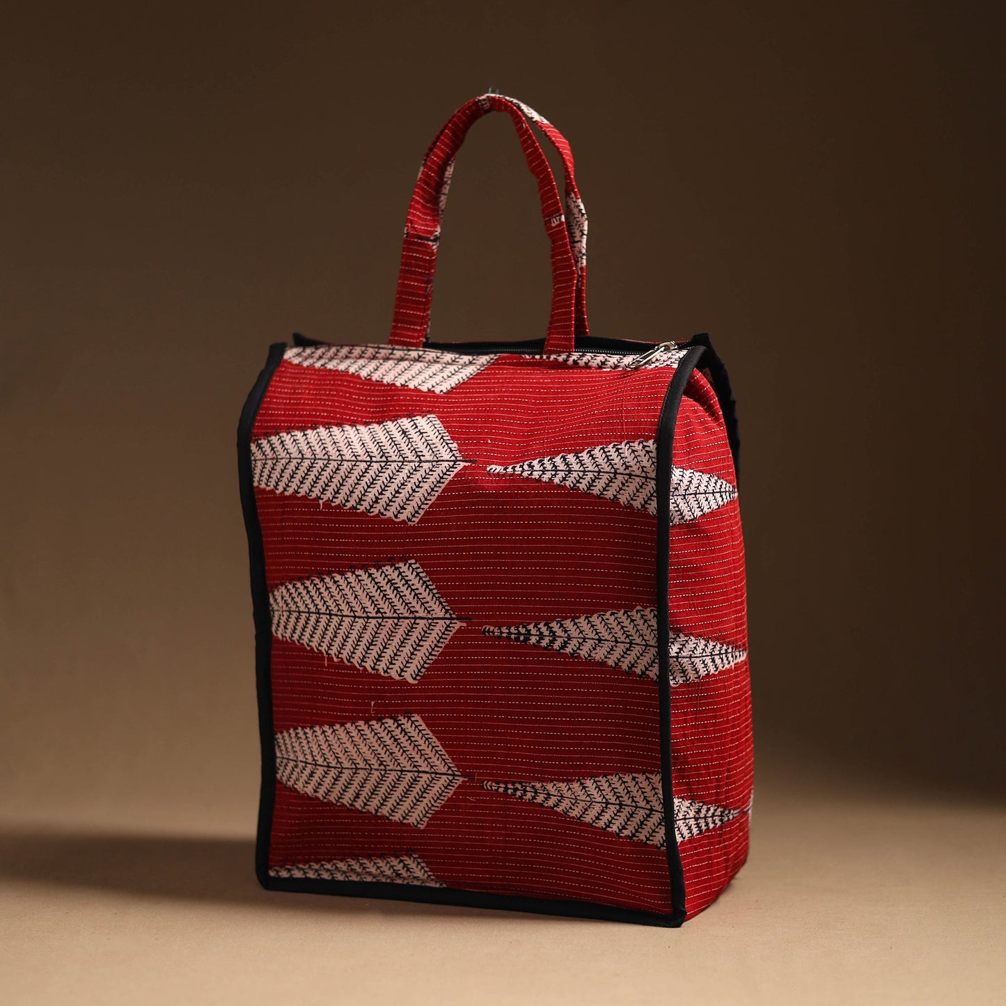 Red Eco Friendly Handcrafted Cotton Shopping Bag