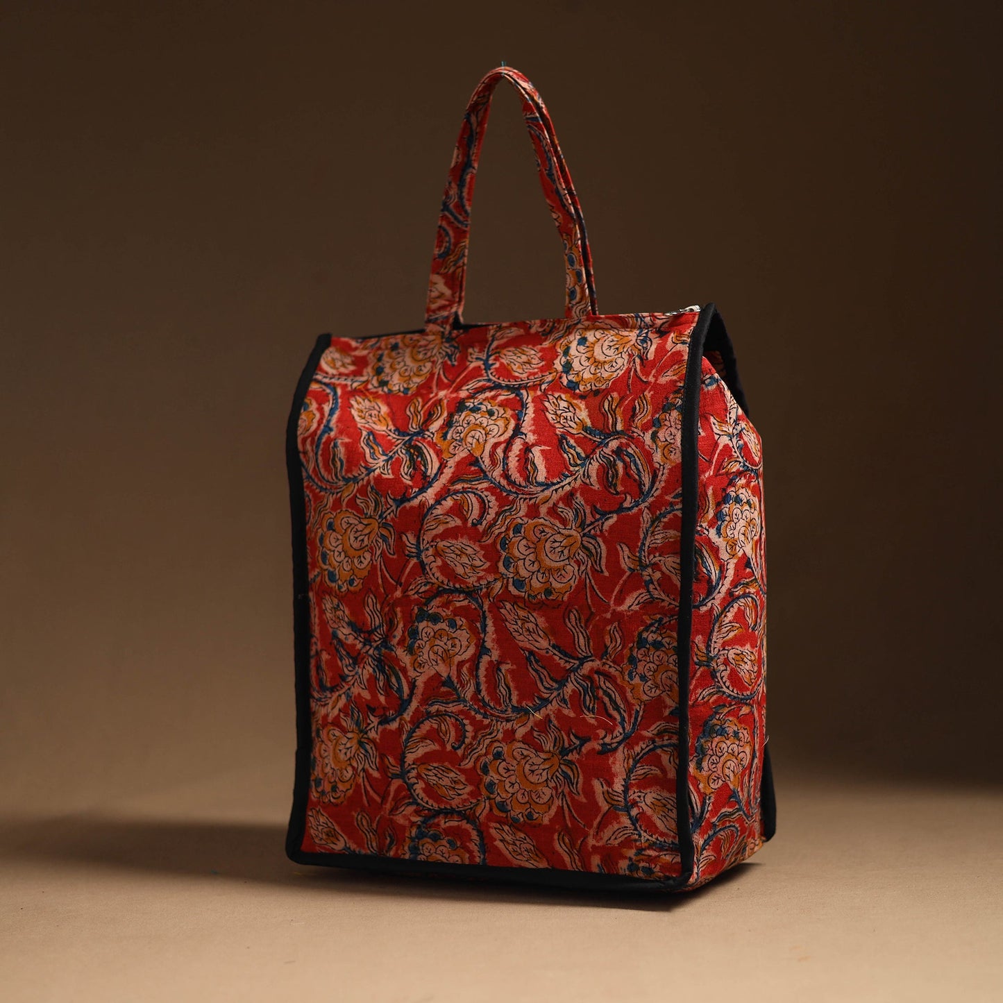 Red Eco Friendly Handcrafted Cotton Shopping Bag
