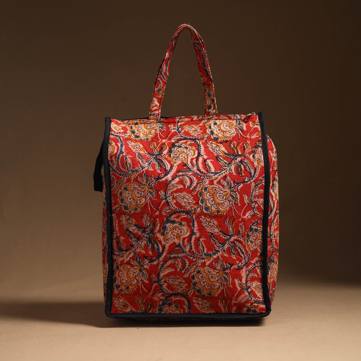 Red Eco Friendly Handcrafted Cotton Shopping Bag