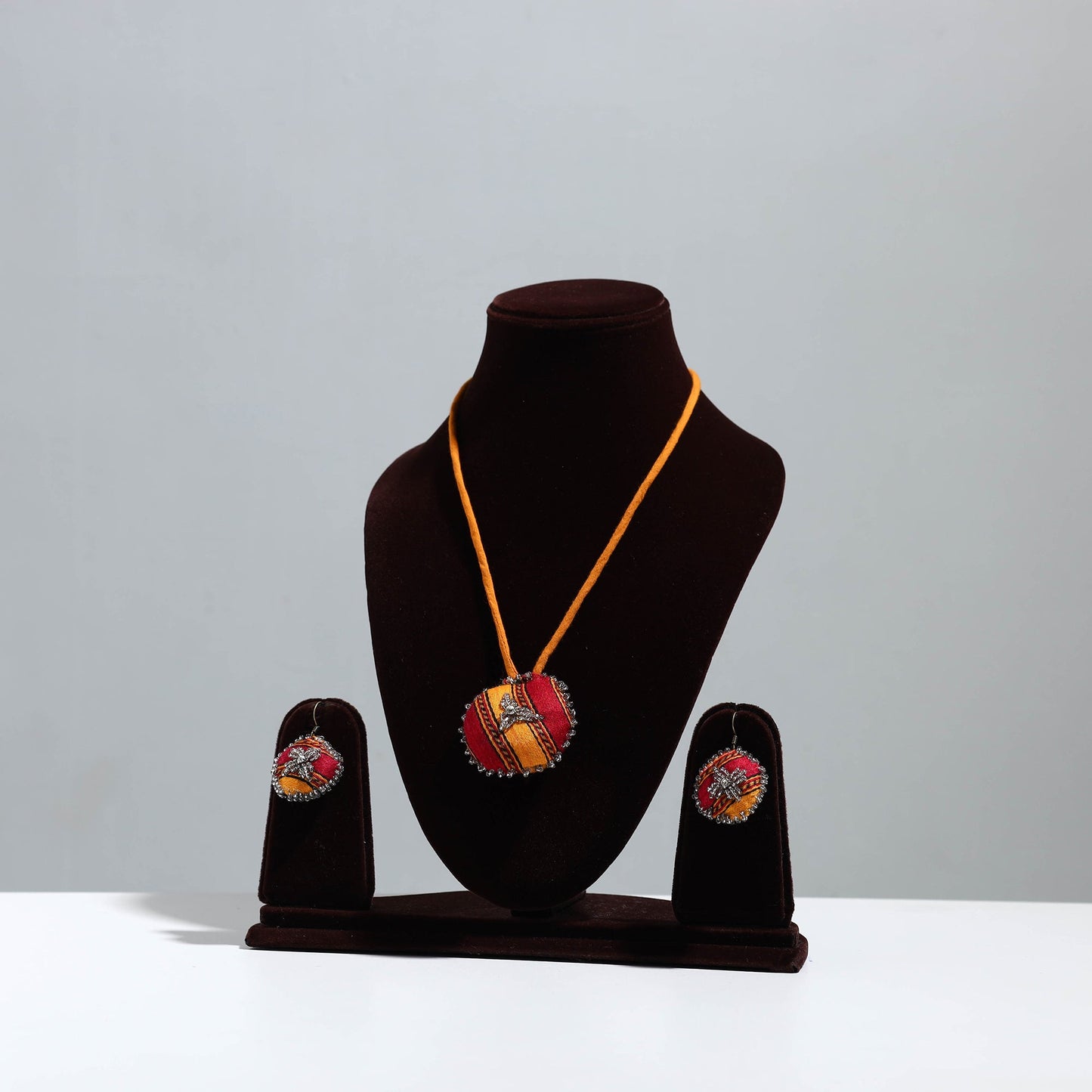 Handcrafted Fabart Beaded Necklace Set Online in India