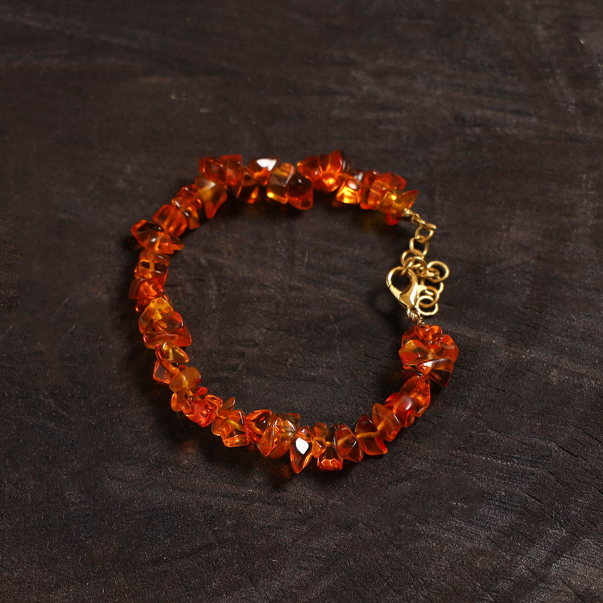 Handcrafted glass stone bracelet 05