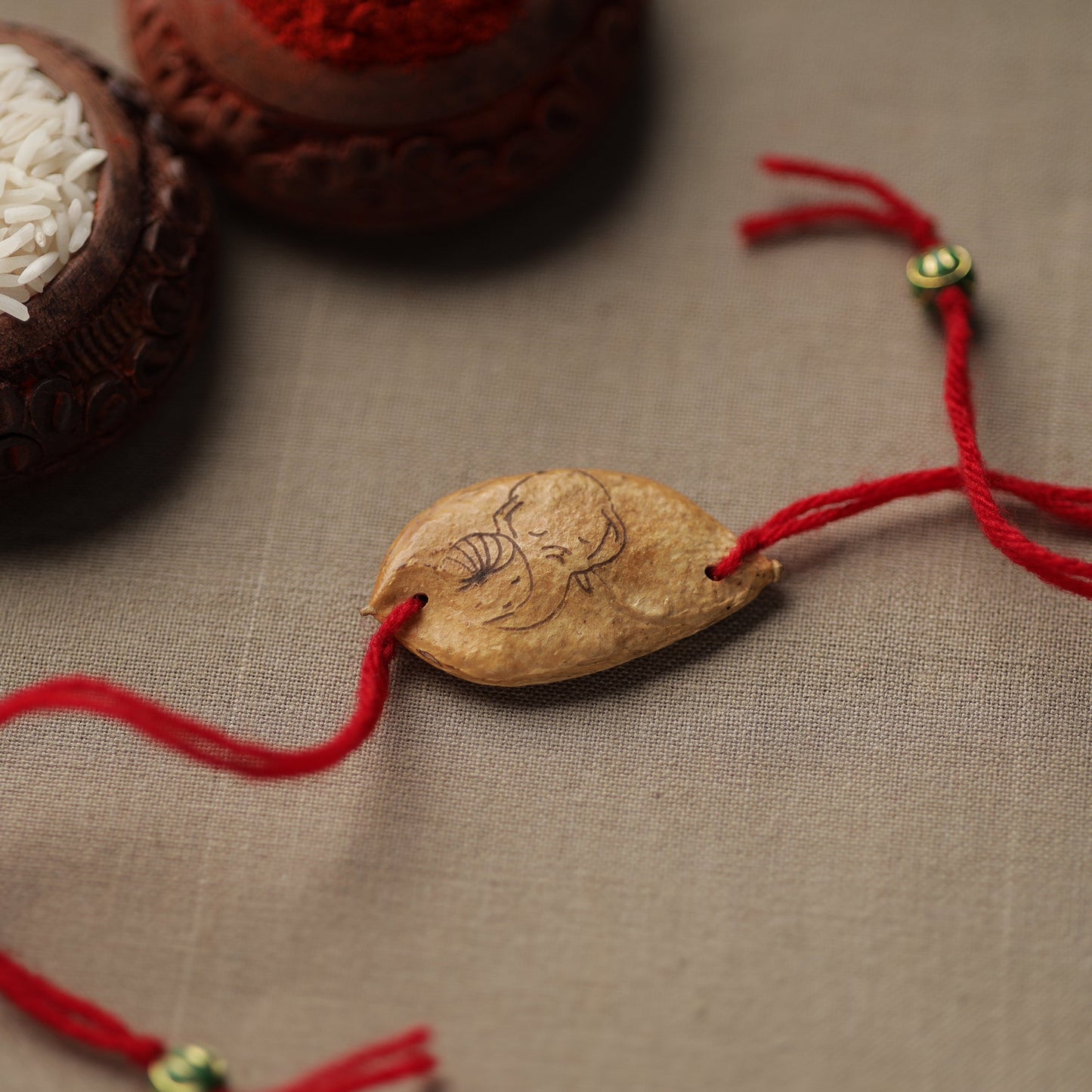 Green - Handcrafted Plantable Seed Rakhi