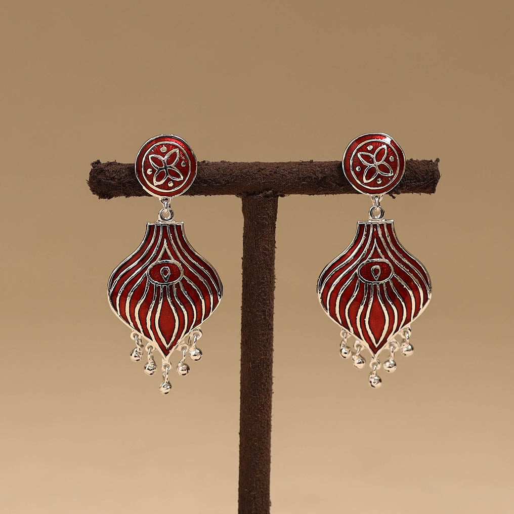 Handcrafted paka meenakari earrings 76