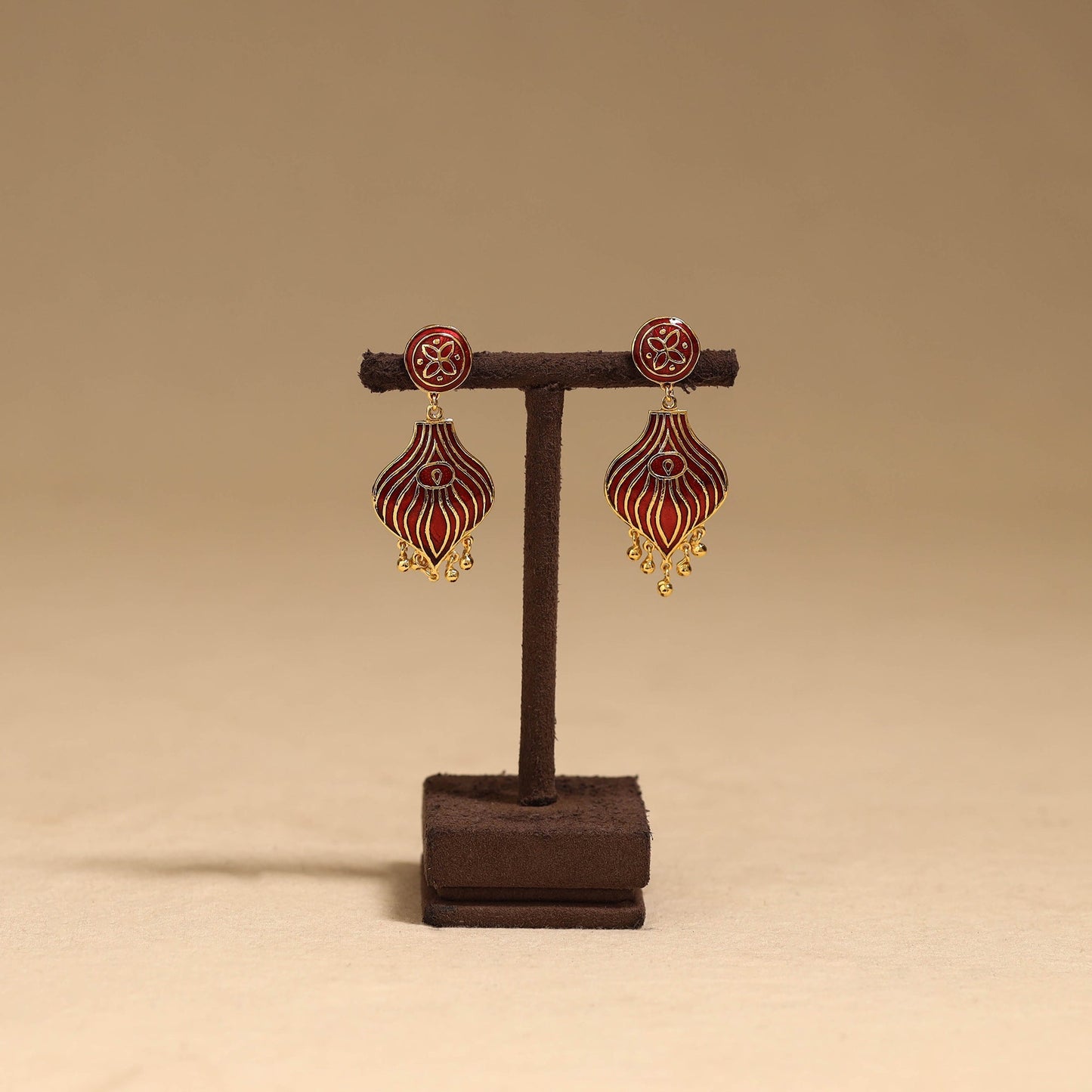 Handcrafted paka meenakari earrings 79