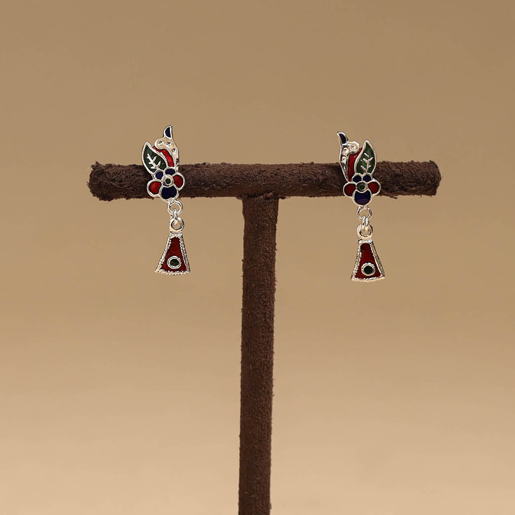 Handcrafted paka meenakari earrings 81