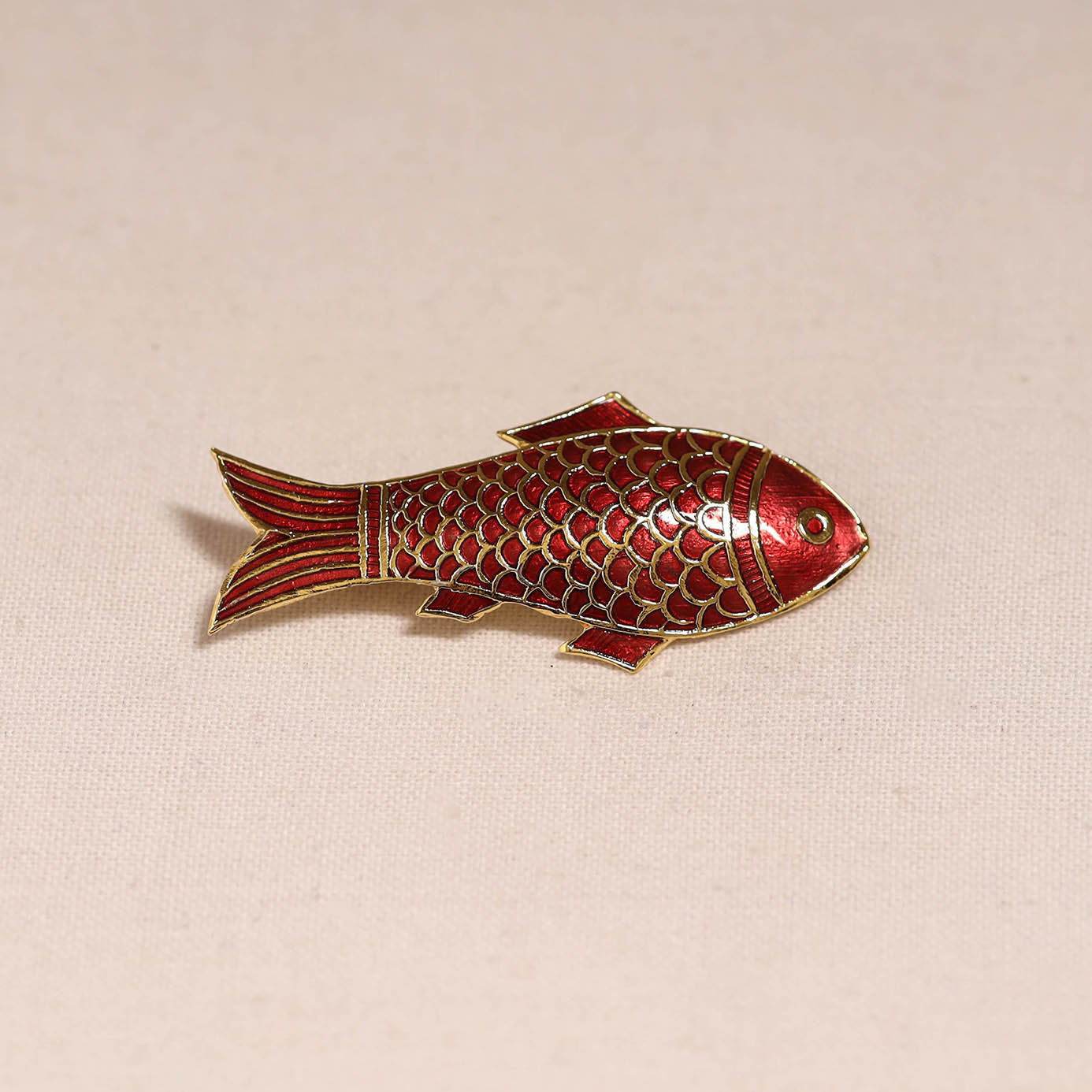 Handcrafted paka meenakari saree pin 238