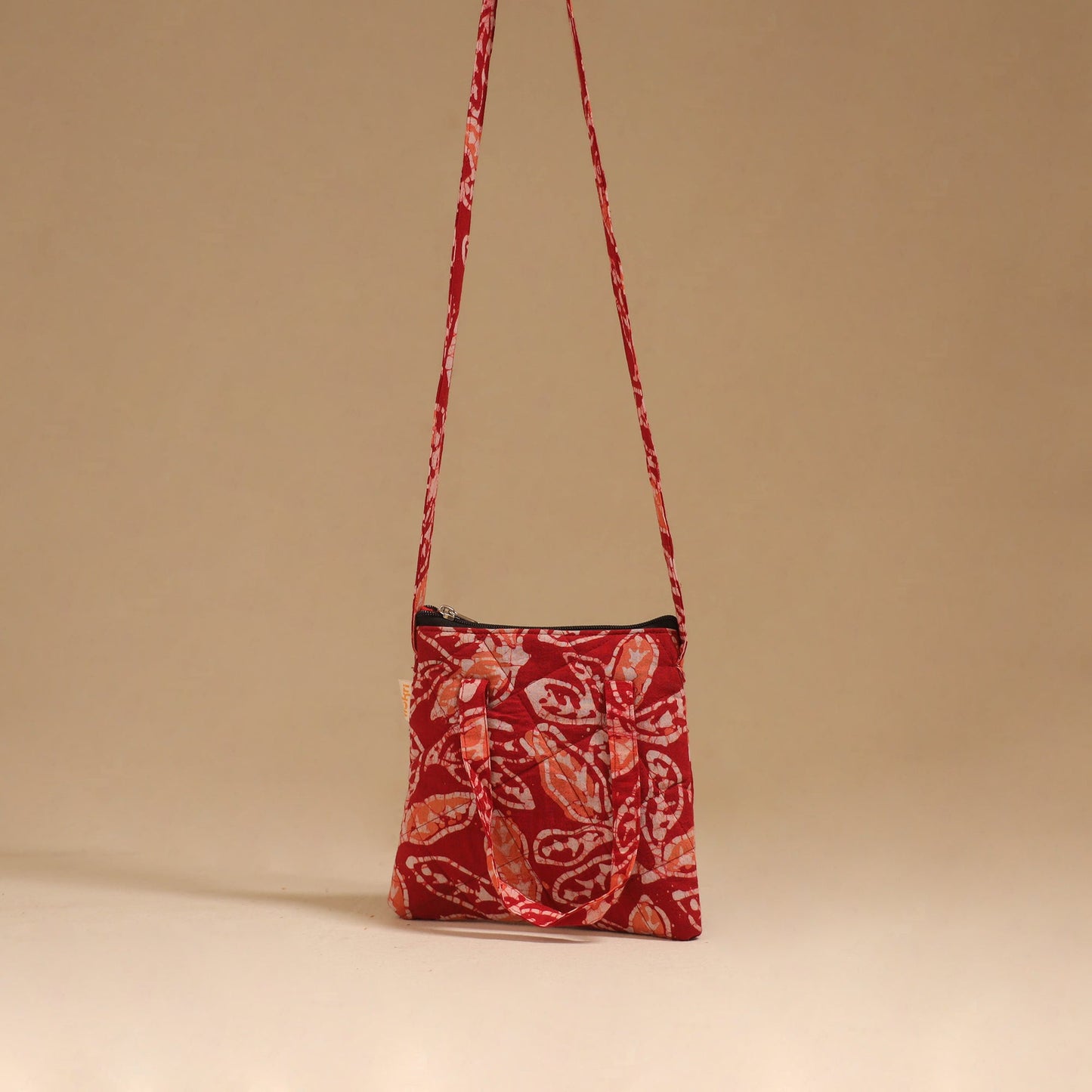 Handcrafted quilted sling bag 41