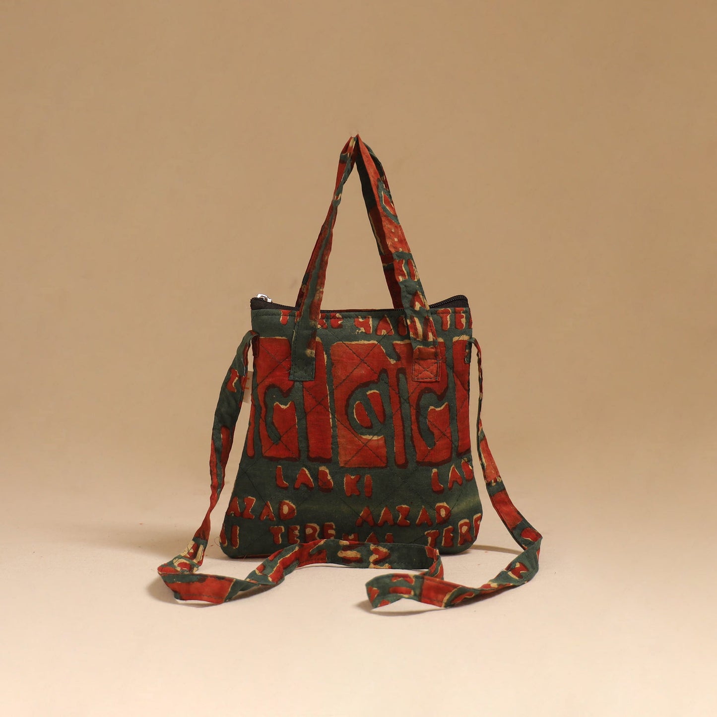 Handcrafted quilted sling bag 52