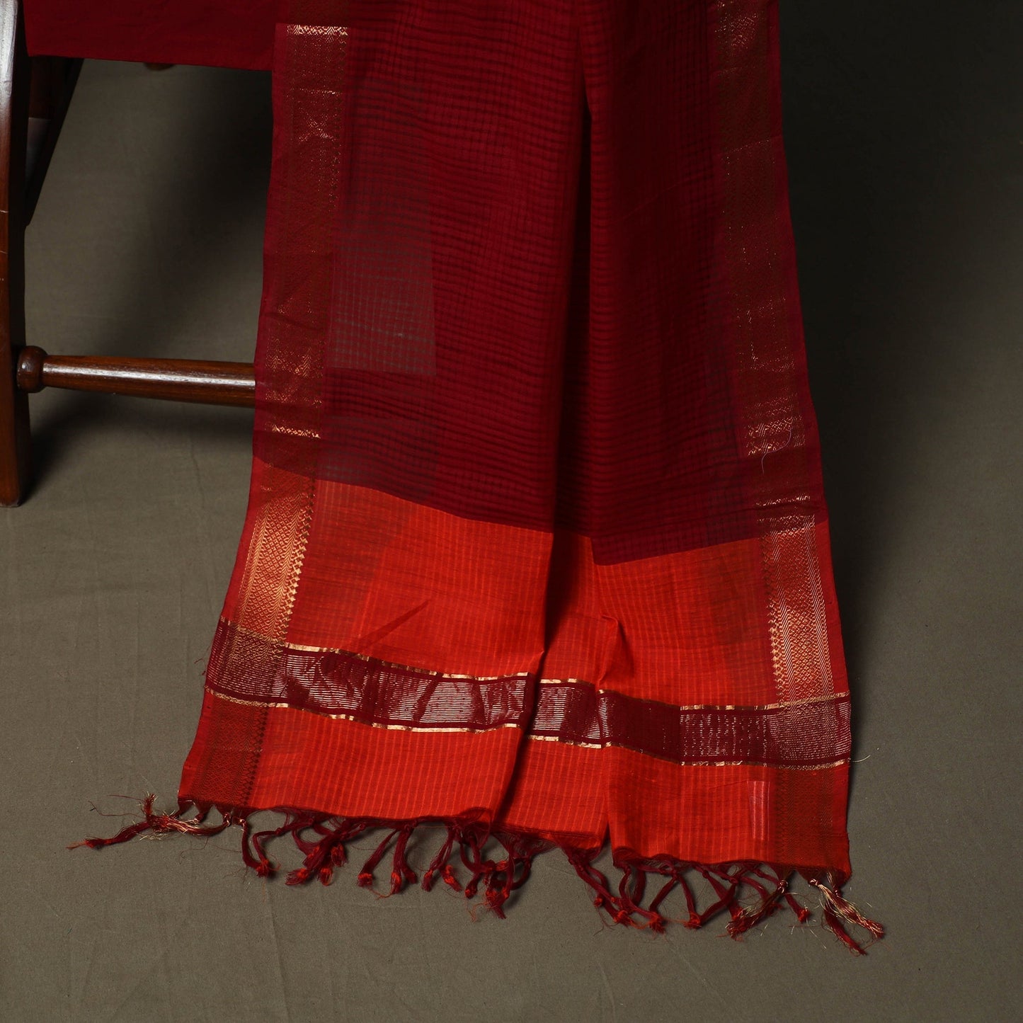 Handloom cotton mangalagiri 3pc unstitched dress material