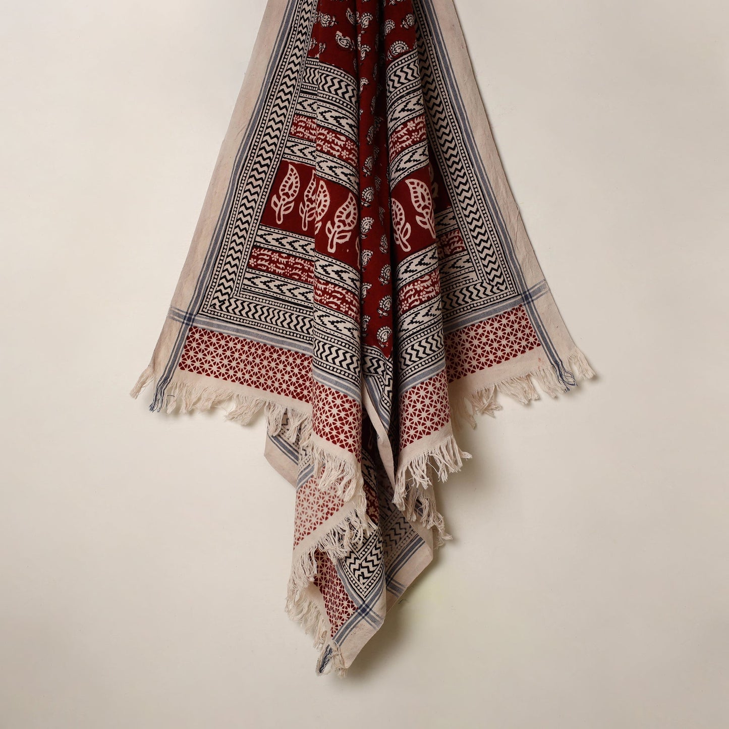 Buy Handloom Cotton Bagh Print Towel