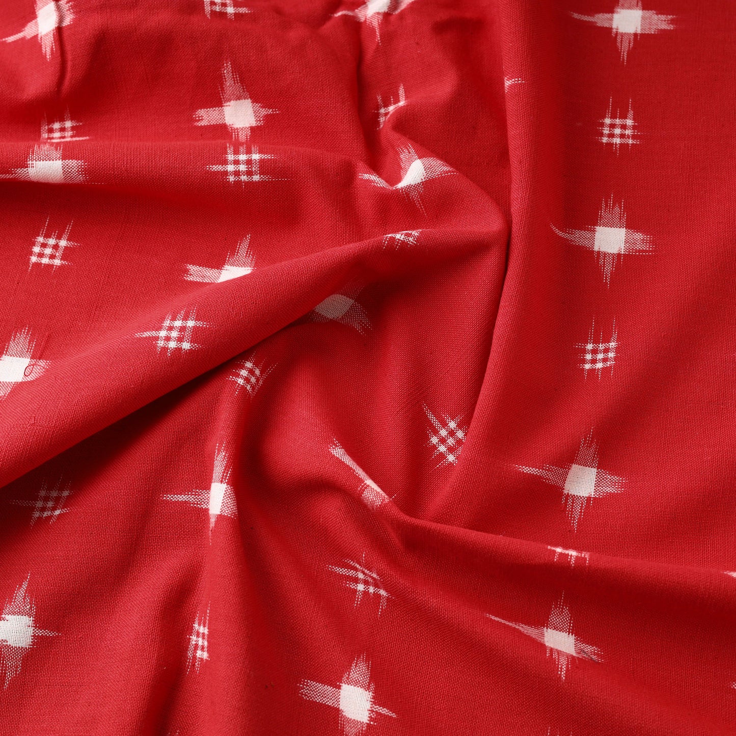 Handloom Cotton Pochampally Double Ikat Fabric