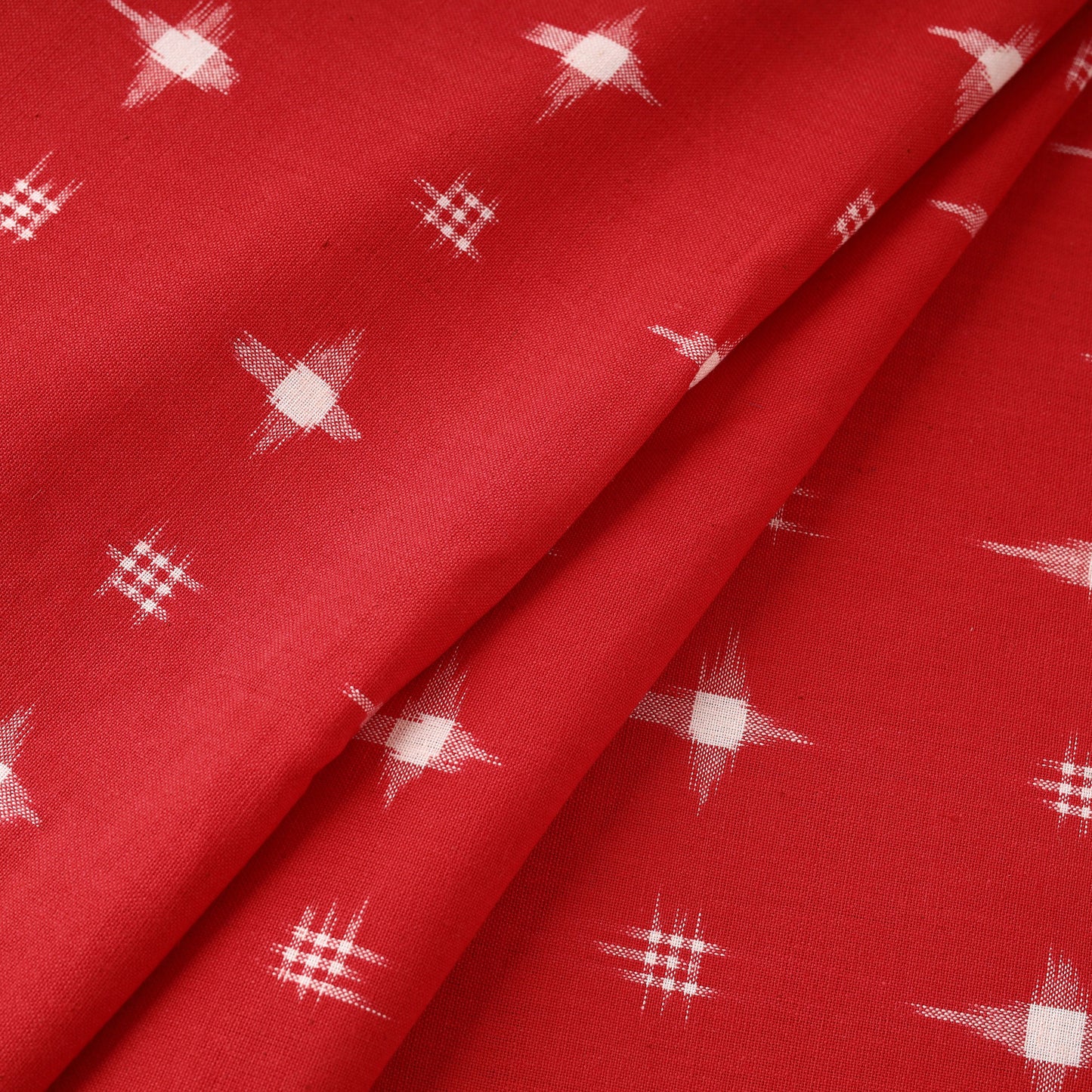 Handloom Cotton Pochampally Double Ikat Fabric