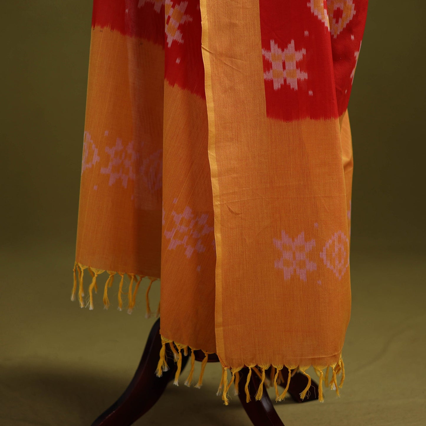 Handloom mercerised cotton pochampally ikat dupatta 14