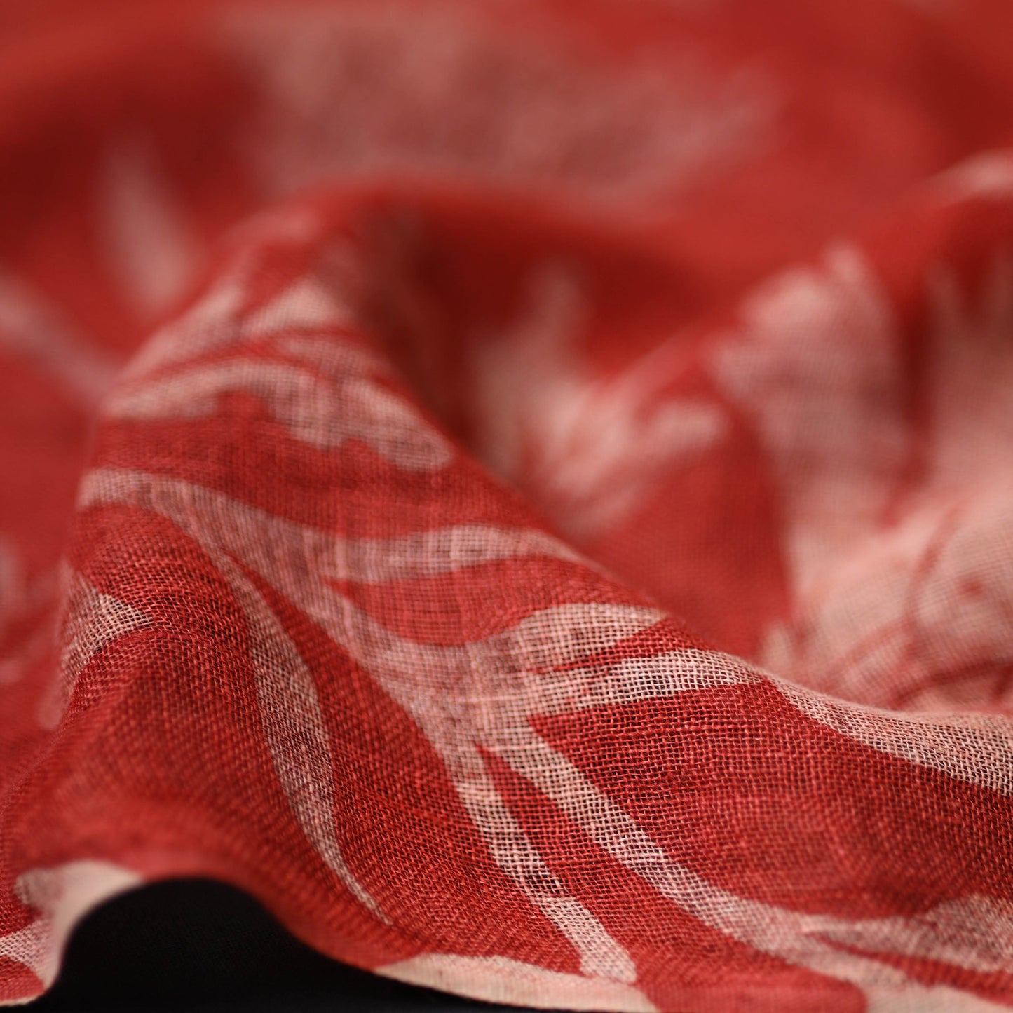 Handloom Block Print Natural Dyed Linen Bindaas Stole