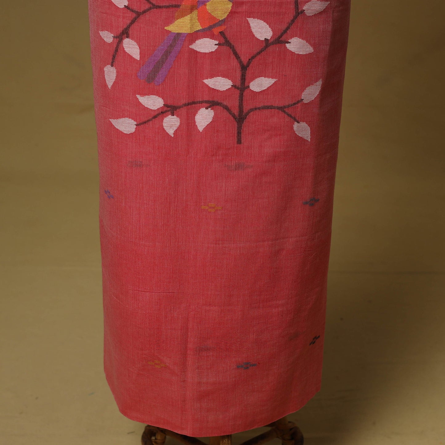 Handloom phulia jamdani mercerised cotton 2pc unstitched