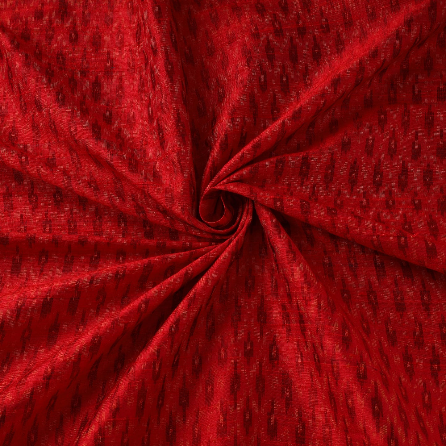 Handloom raw silk pochampally ikat fabric 02 - handcrafted