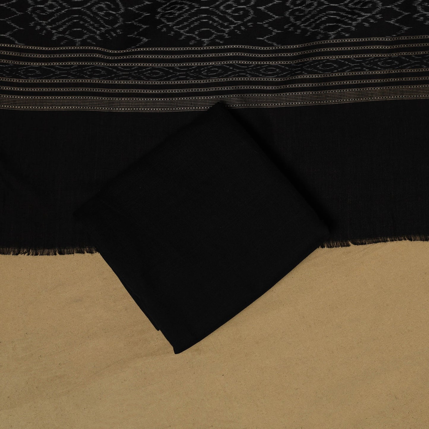 Handloom sambalpuri ikat cotton 3pc unstitched dress