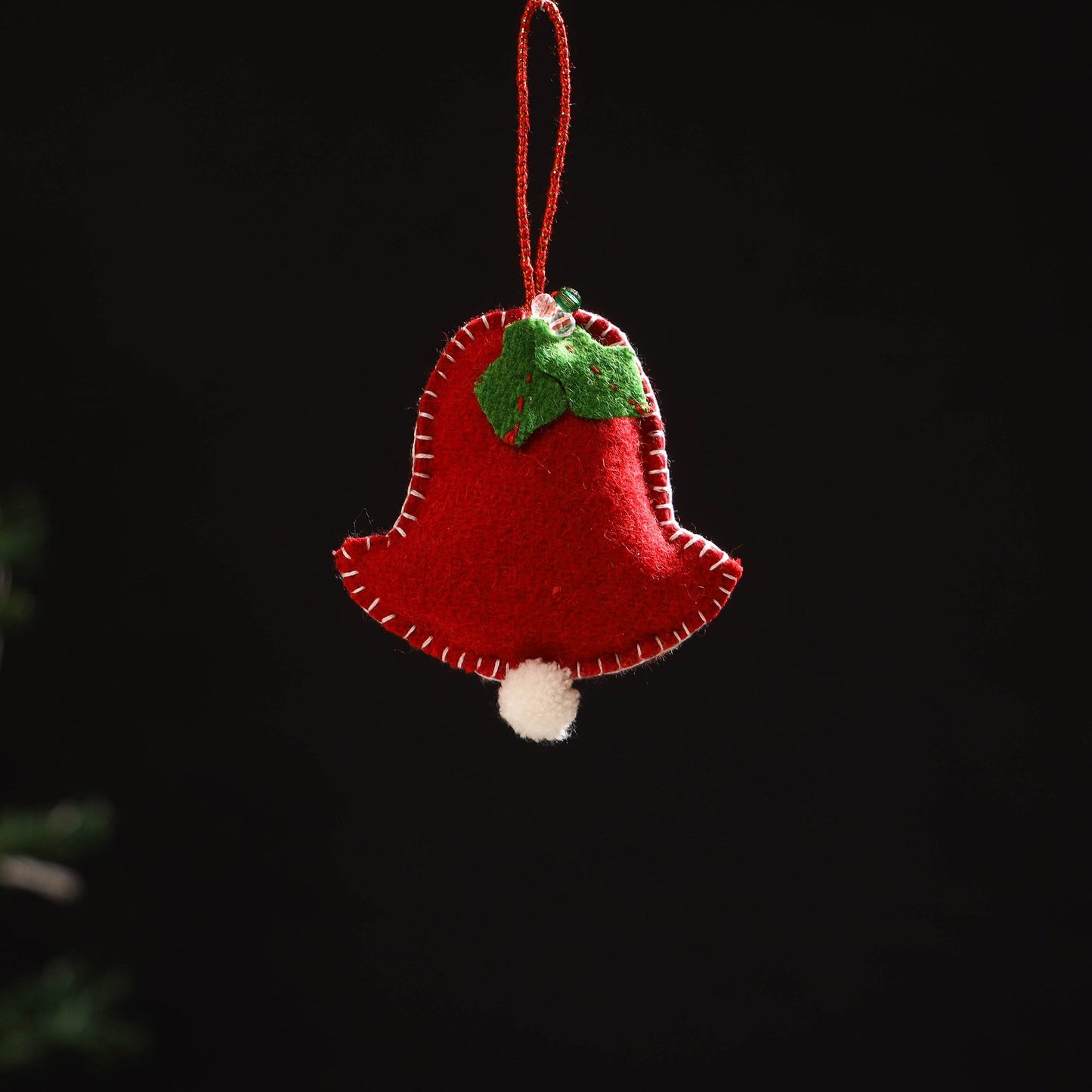 Handmade christmas ornament bell hanging 23 - handcrafted