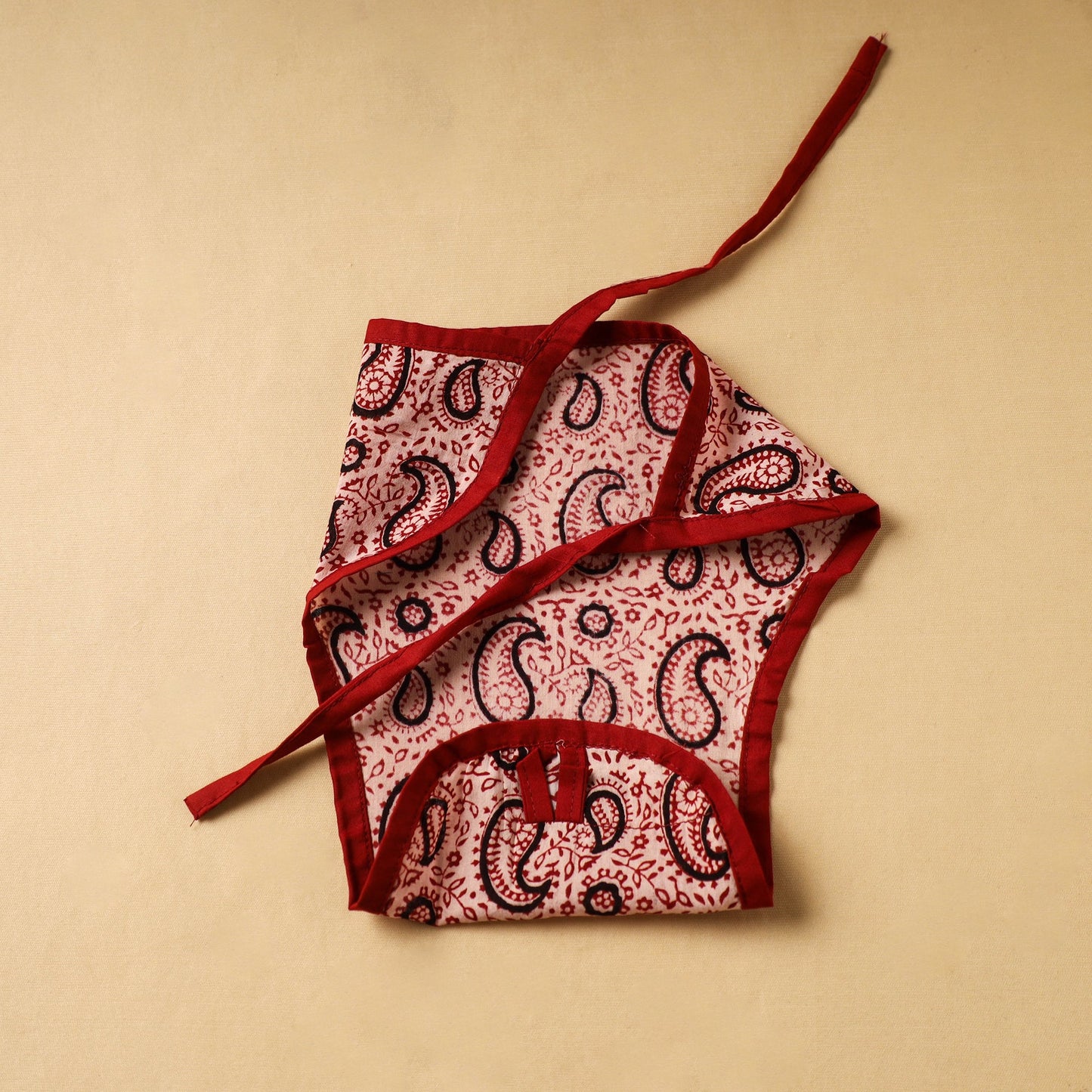 Red Handmade Cloth Diaper/Nappy for Baby