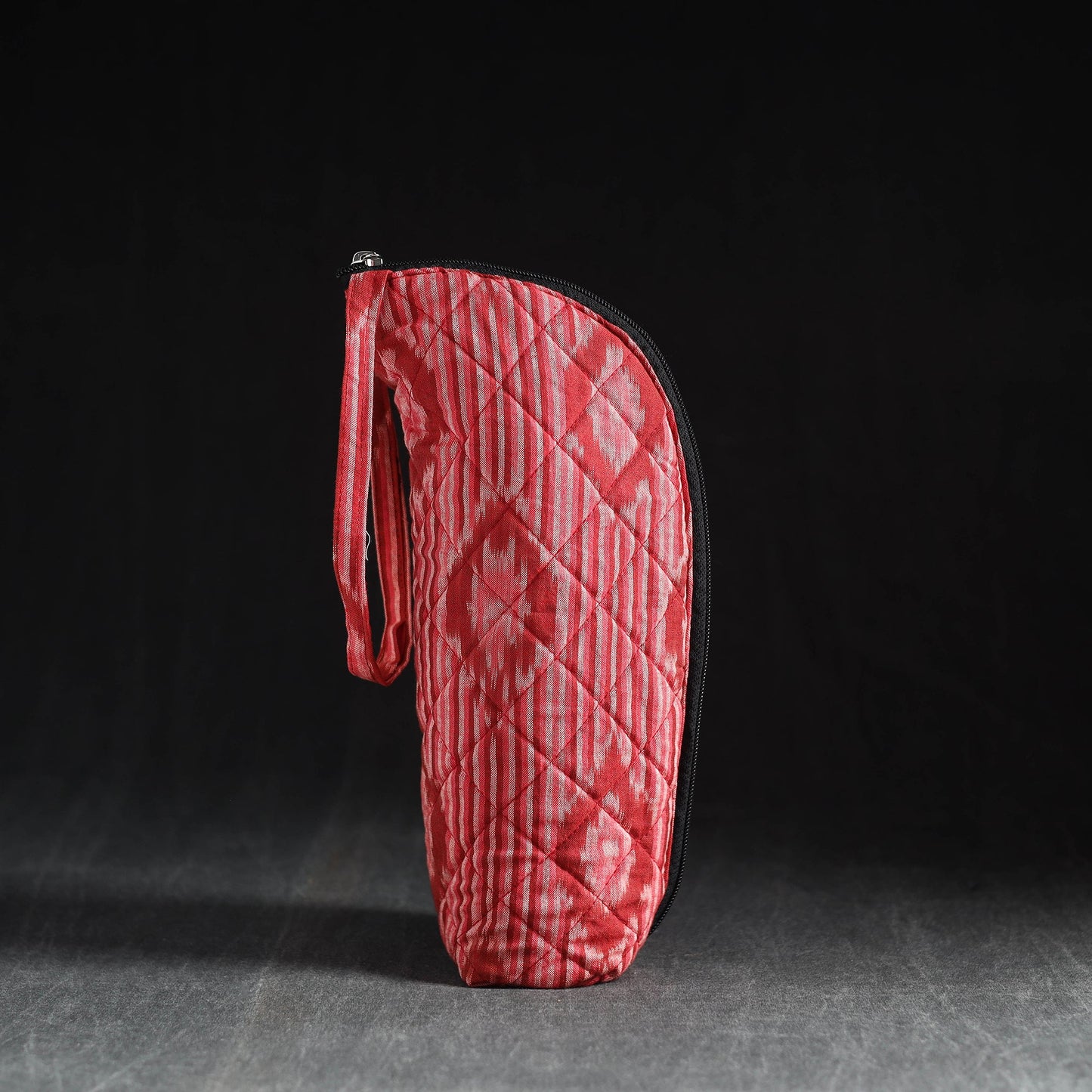 Red Handmade Cotton 1L Water Bottle Cover