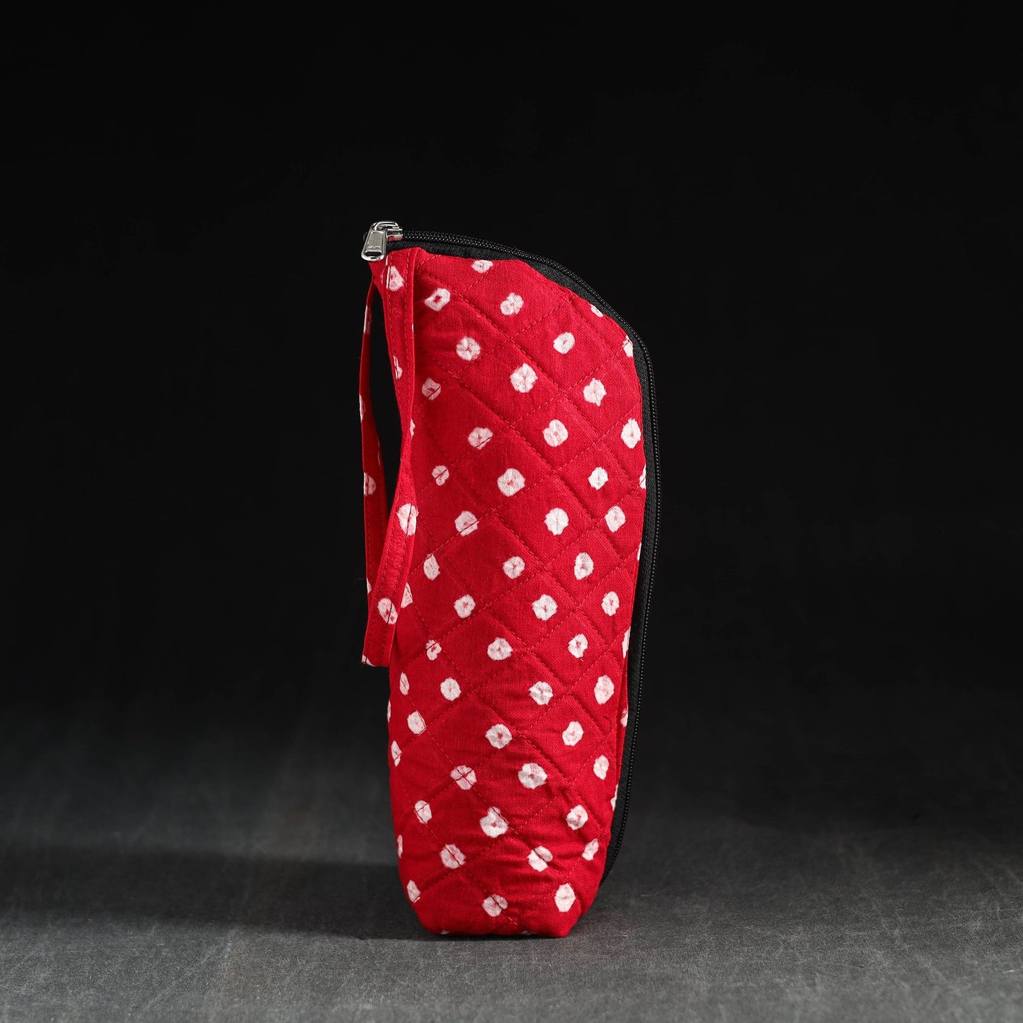 Red Handmade Cotton 1L Water Bottle Cover