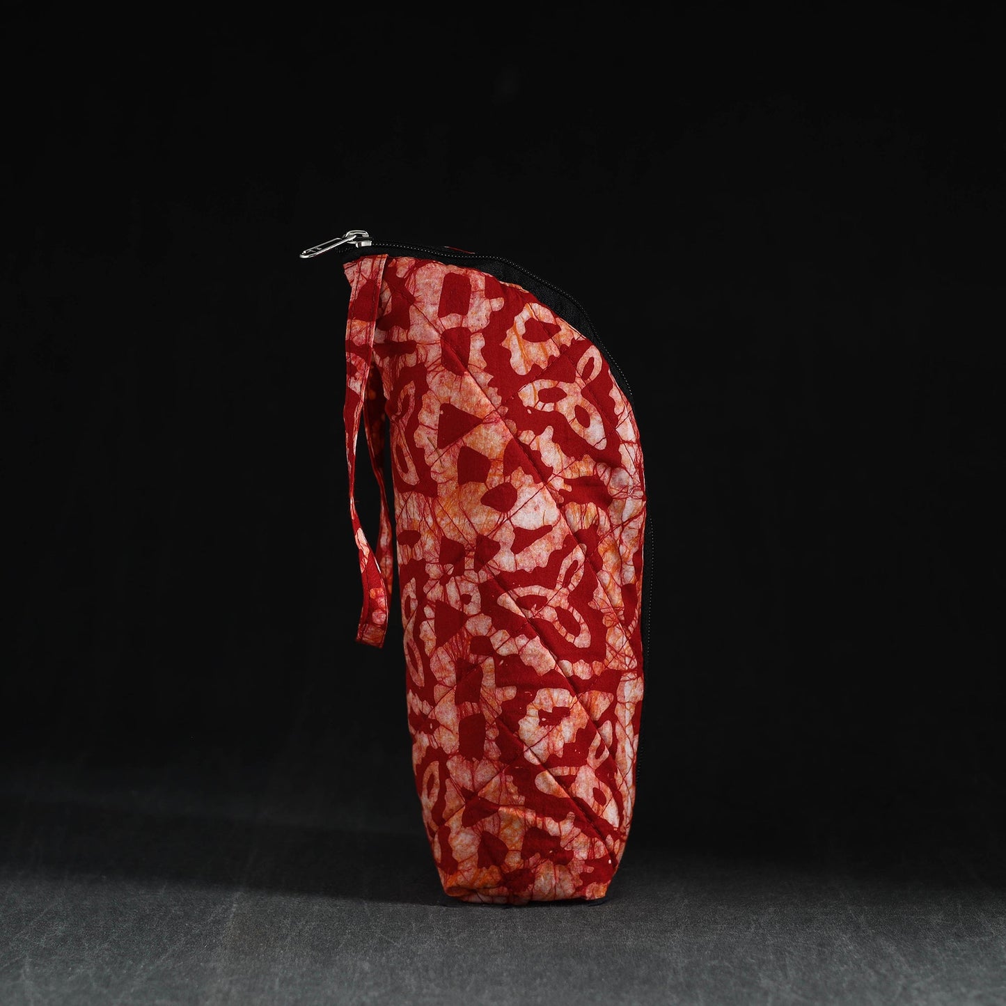 Red Handmade Cotton 1L Water Bottle Cover