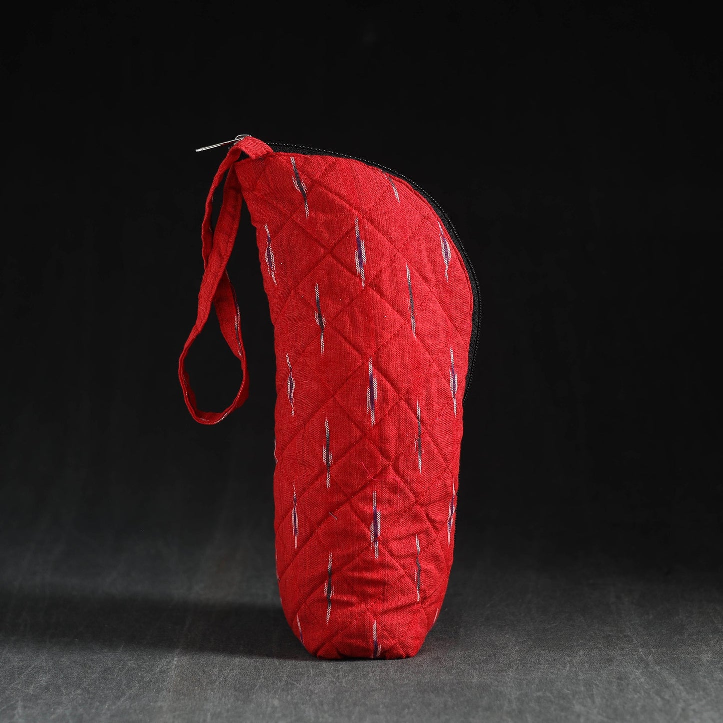 Red Handmade Cotton 1L Water Bottle Cover