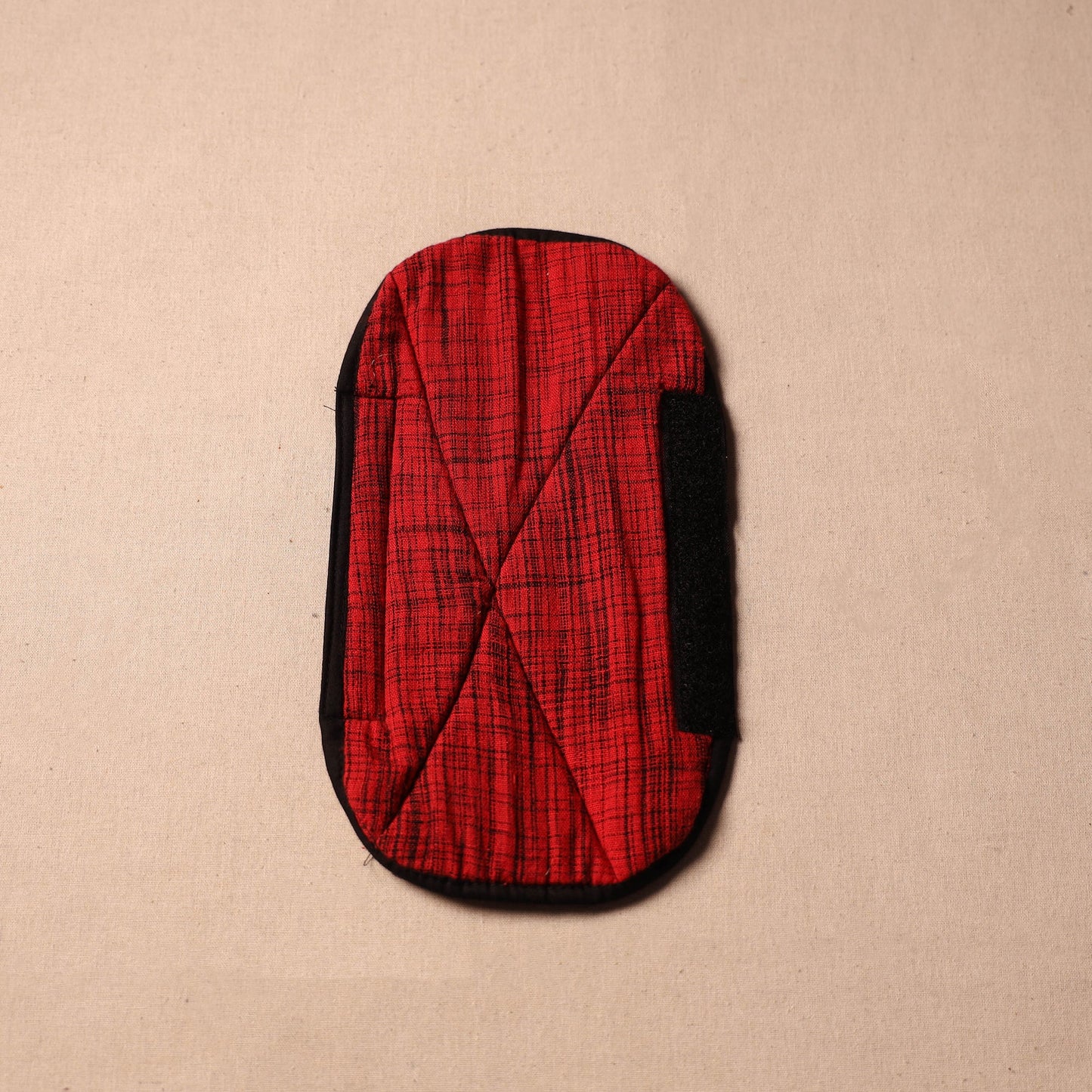 Red - handmade cotton fridge handle cover 100 - handcrafted